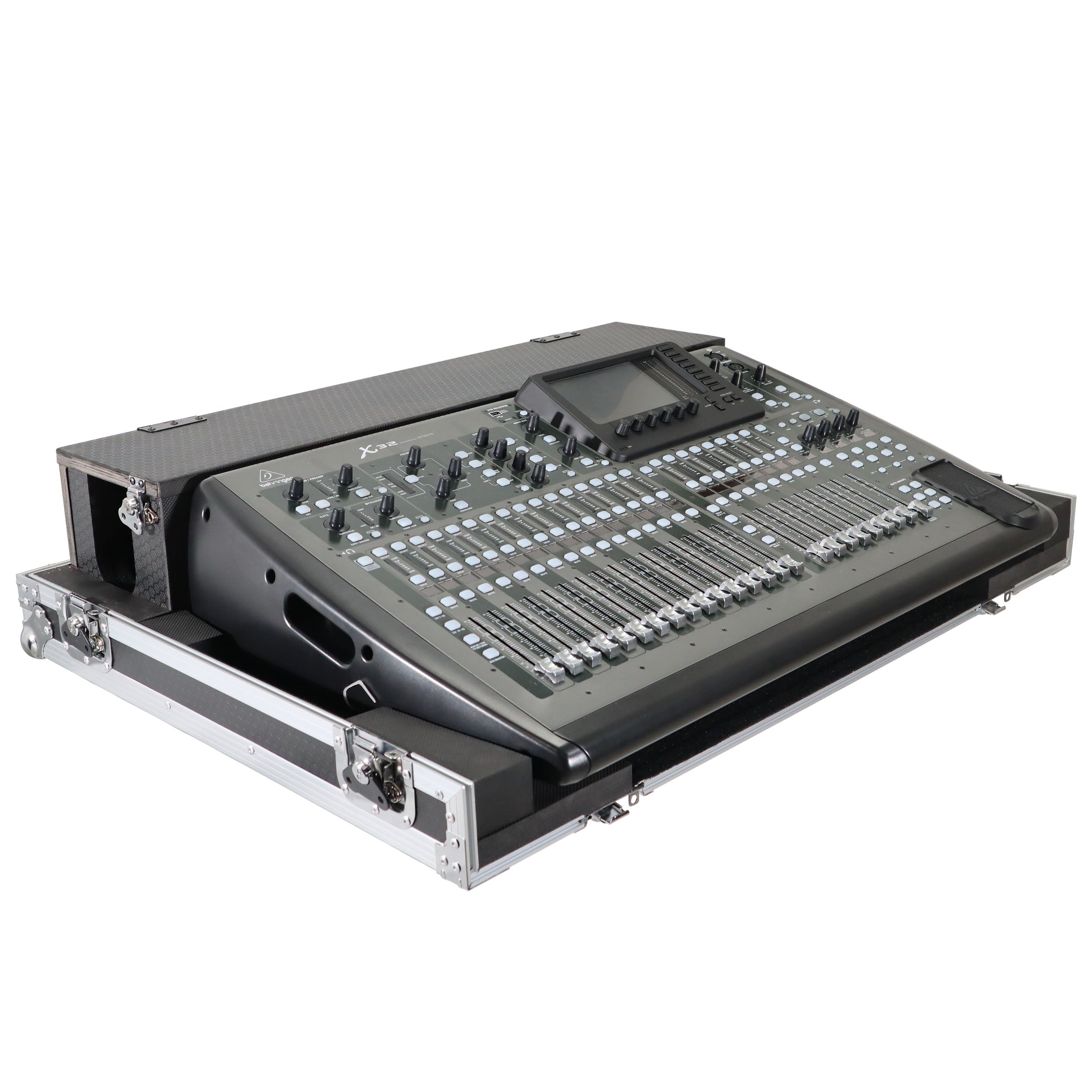 ProX ATA Digital Audio Mixer Flight Case for Behringer X32 Console with Doghouse compartment and Caster wheels