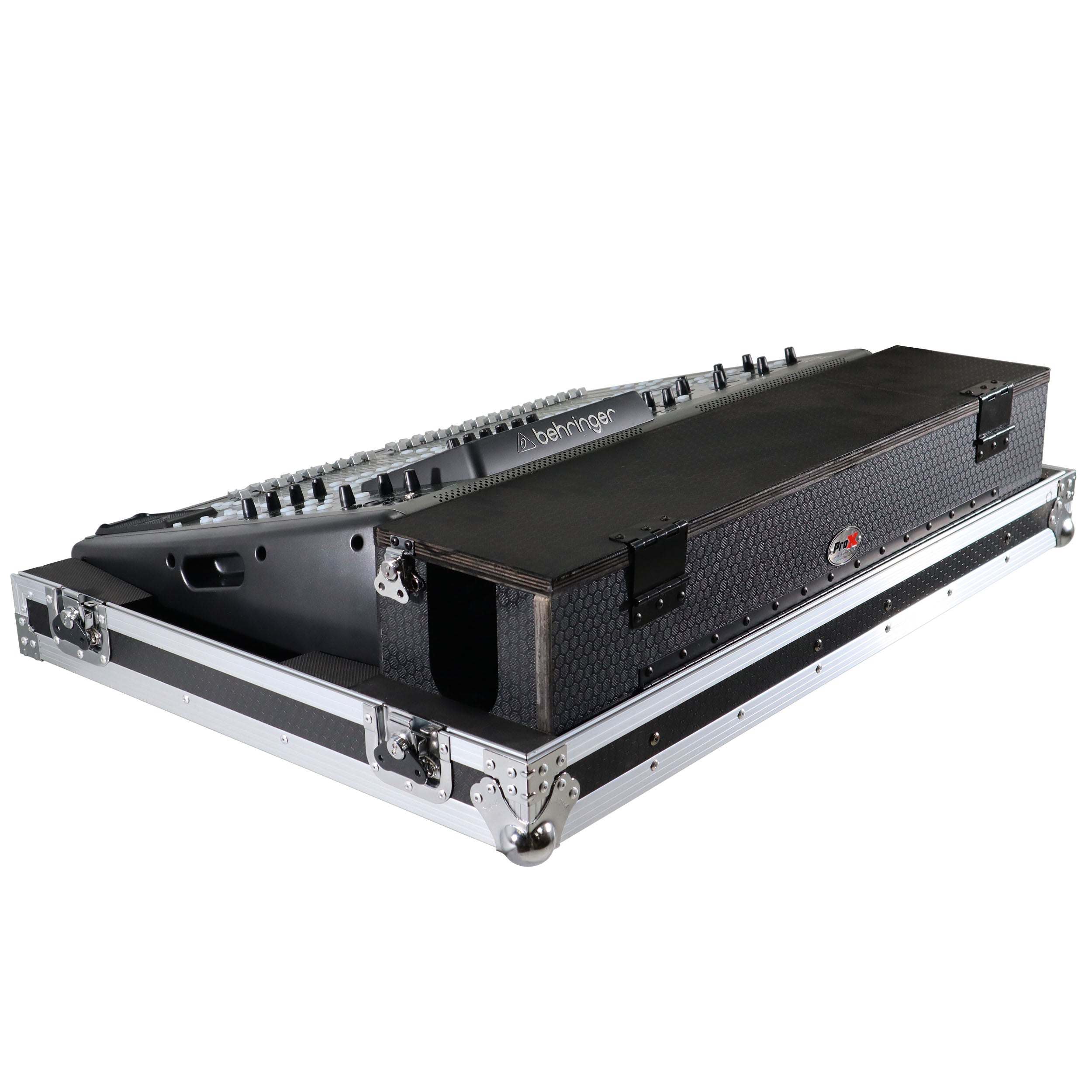 ProX ATA Digital Audio Mixer Flight Case for Behringer X32 Console with Doghouse compartment and Caster wheels