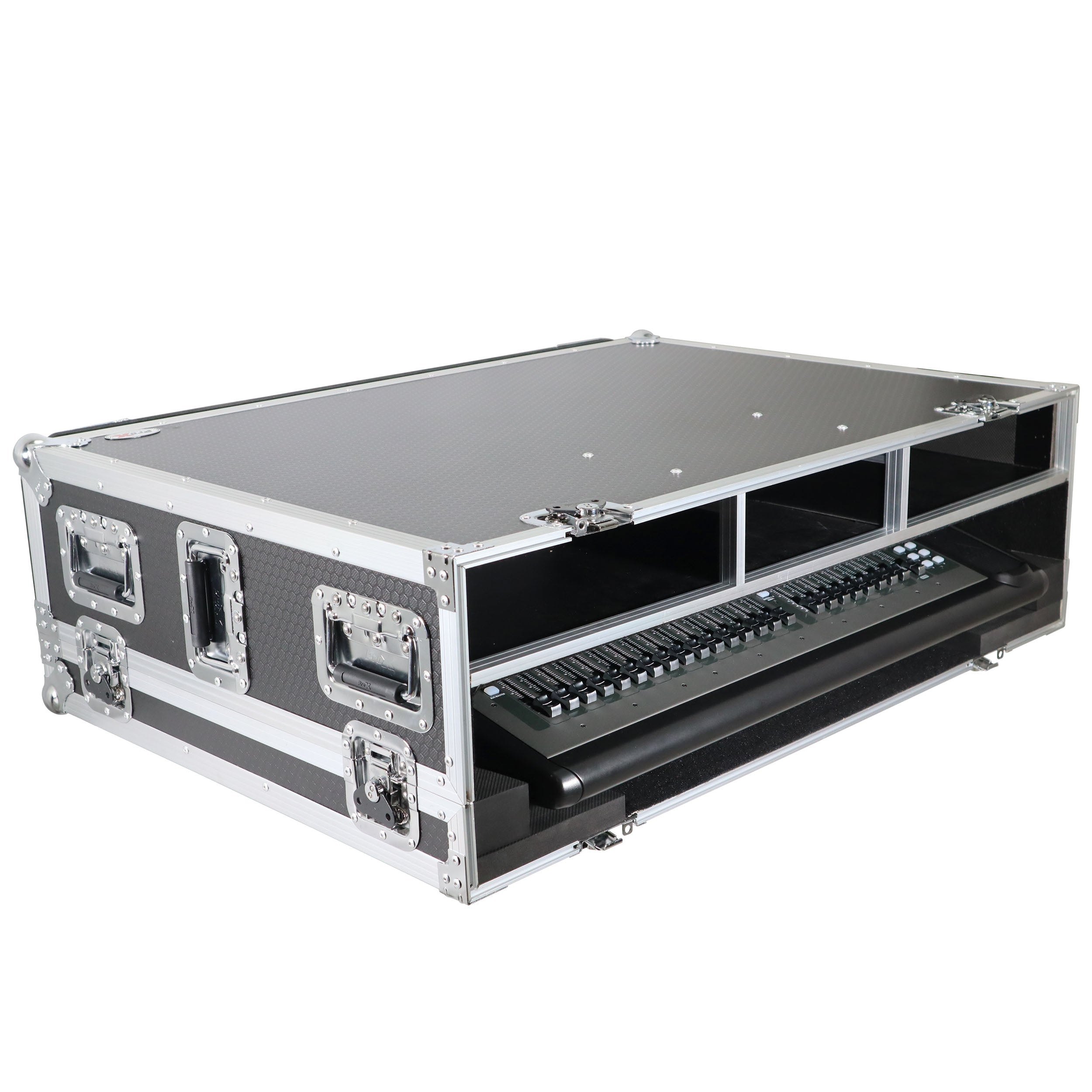 ProX ATA Digital Audio Mixer Flight Case for Behringer X32 Console with Doghouse compartment and Caster wheels