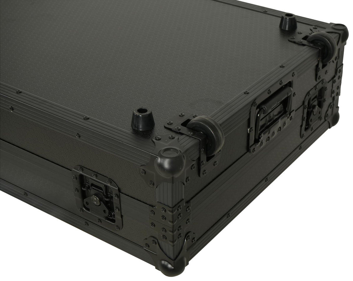 ProX Fits 2x Pioneer CDJ 3000X Case / Pioneer DJM V10 / A9 Mixer All Black and Low profile Wheels.