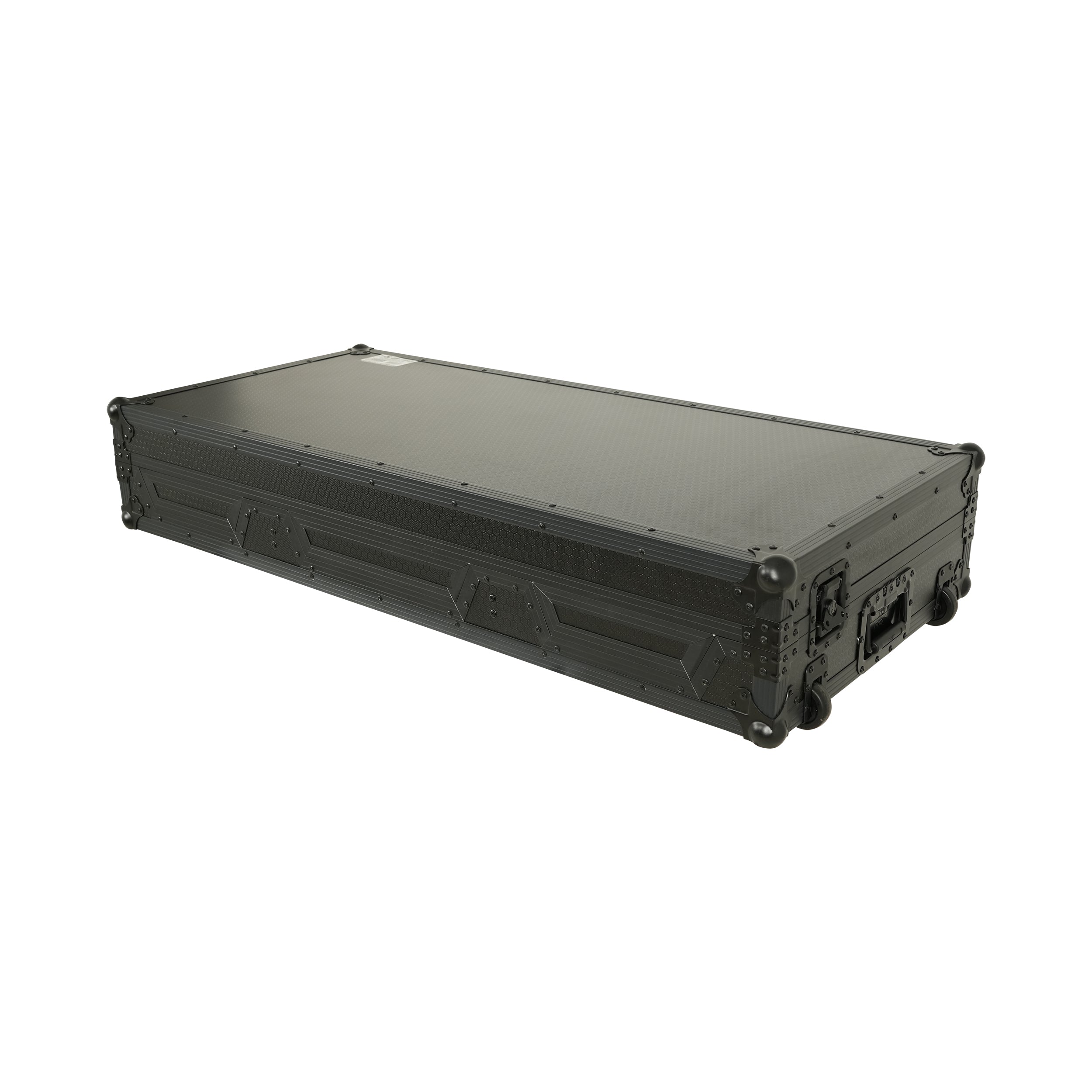 ProX Fits 2x Pioneer CDJ 3000X Case / Pioneer DJM V10 / A9 Mixer w/ Laptop Shelf, All Black and Low profile Wheels