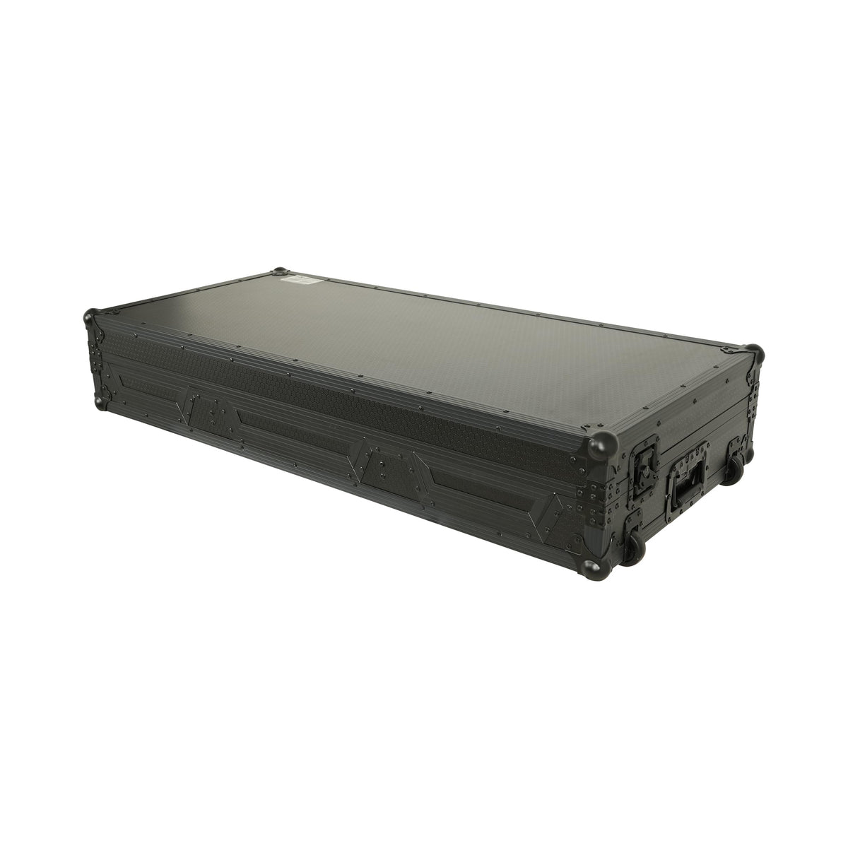 ProX Fits 2x Pioneer CDJ 3000X Case / Pioneer DJM V10 / A9 Mixer w/ Laptop Shelf, All Black and Low profile Wheels.