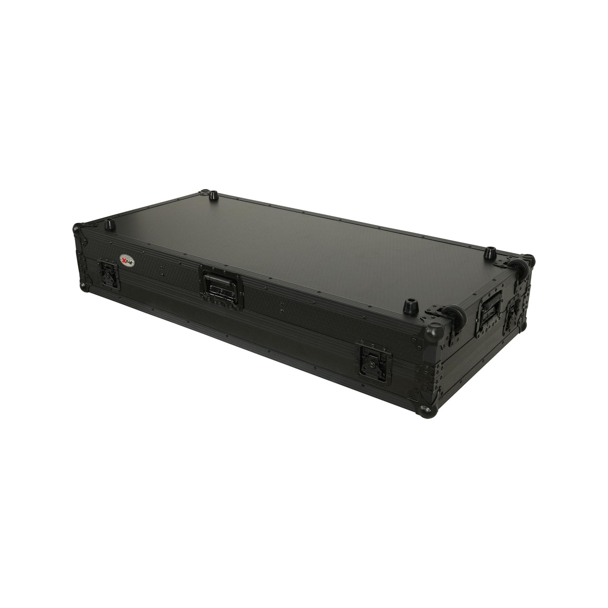 ProX Fits 2x Pioneer CDJ 3000X Case / Pioneer DJM V10 / A9 Mixer w/ Laptop Shelf, All Black and Low profile Wheels.