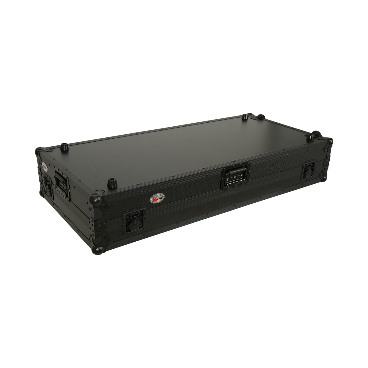 ProX Fits 2x Pioneer CDJ 3000X Case / Pioneer DJM V10 / A9 Mixer w/ Laptop Shelf, All Black and Low profile Wheels.