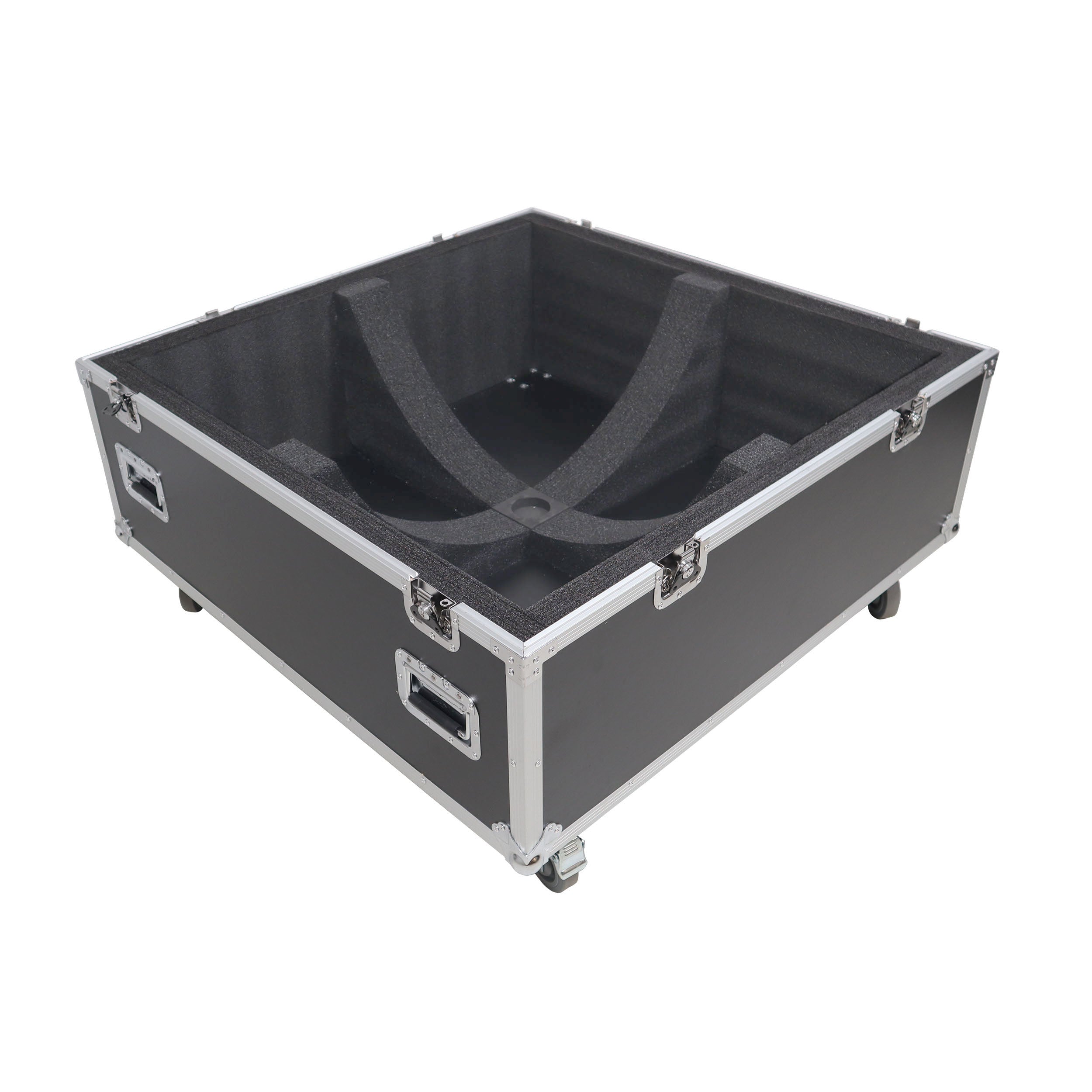 ProX 40" Mirror Ball Flight Road Case with wheels and two removable top cover