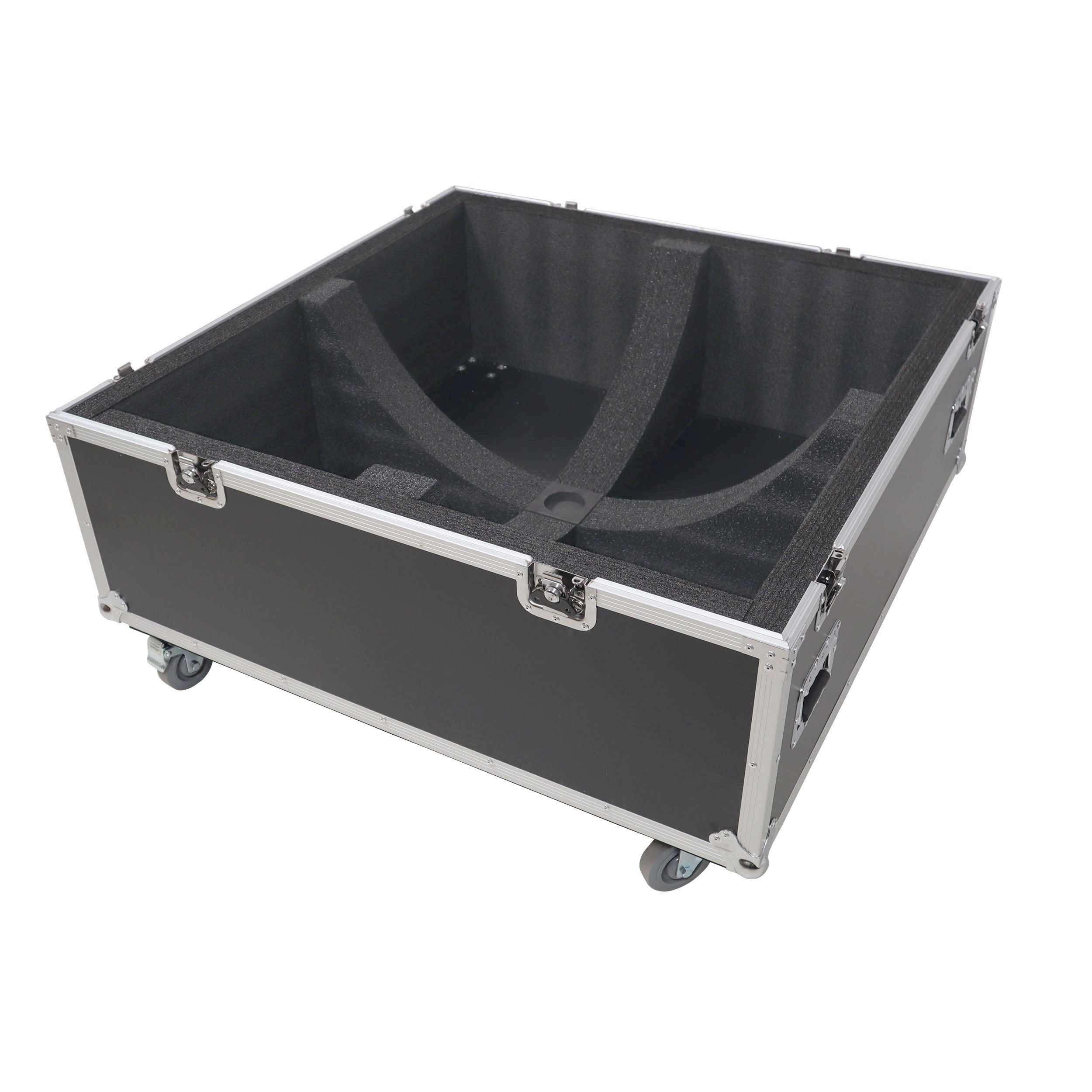 ProX 40" Mirror Ball Flight Road Case with wheels and two removable top cover