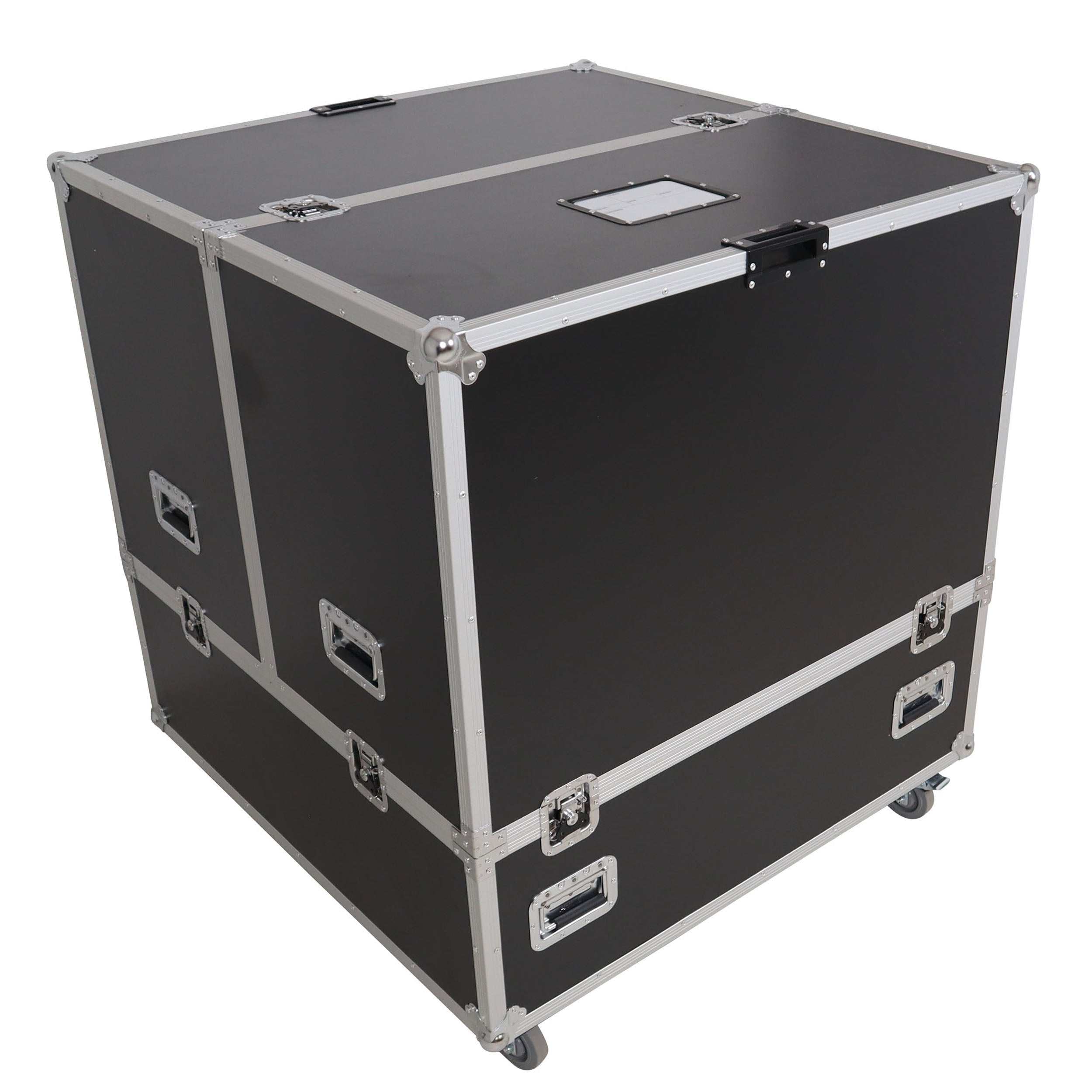 ProX 36" Mirror Ball Flight Road Case with wheels and two removable top cover