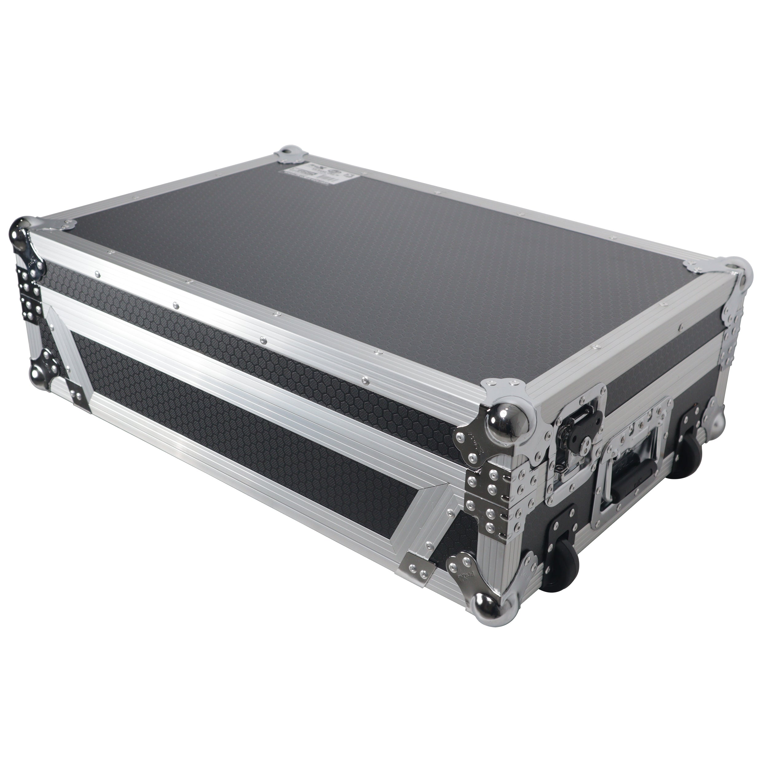 ProX Flight Style Road Case For Pioneer DDJ-FLX10 or DDJ-GRV6 DJ Controller with 1U Rack Space Wheels