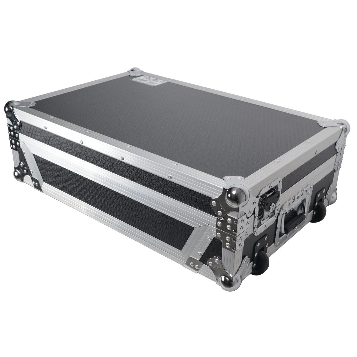 ProX Flight Style Road Case For Pioneer DDJ-FLX10 or DDJ-GRV6 DJ Controller with 1U Rack Space Wheels.