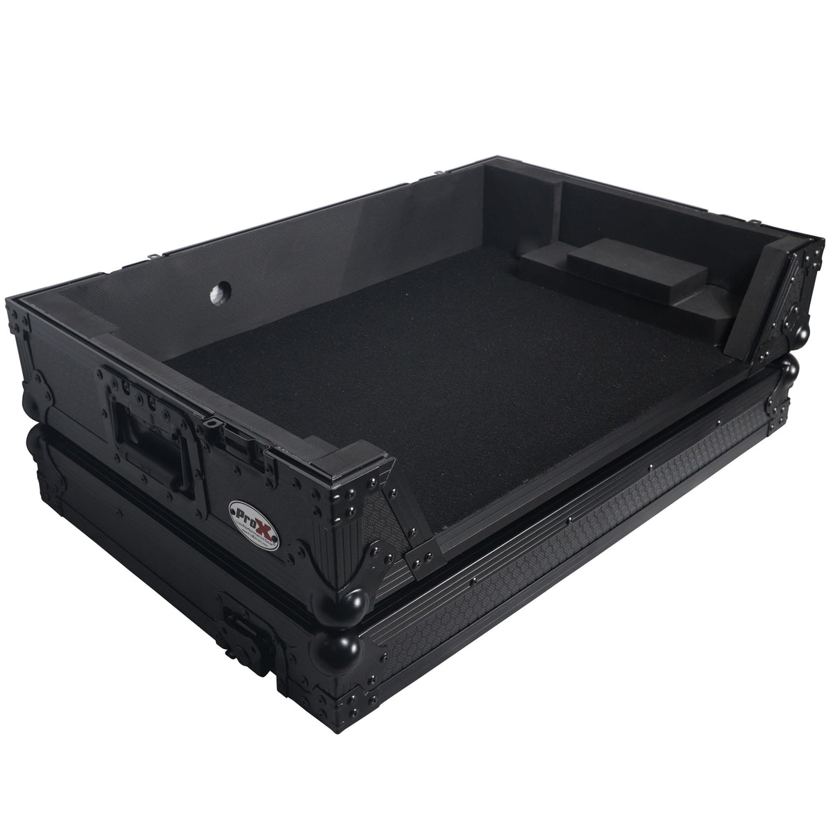 ProX Flight Style Road Case For Pioneer DDJ-FLX10 or DDJ-GRV6 DJ Controller with 1U Rack Space Wheels.