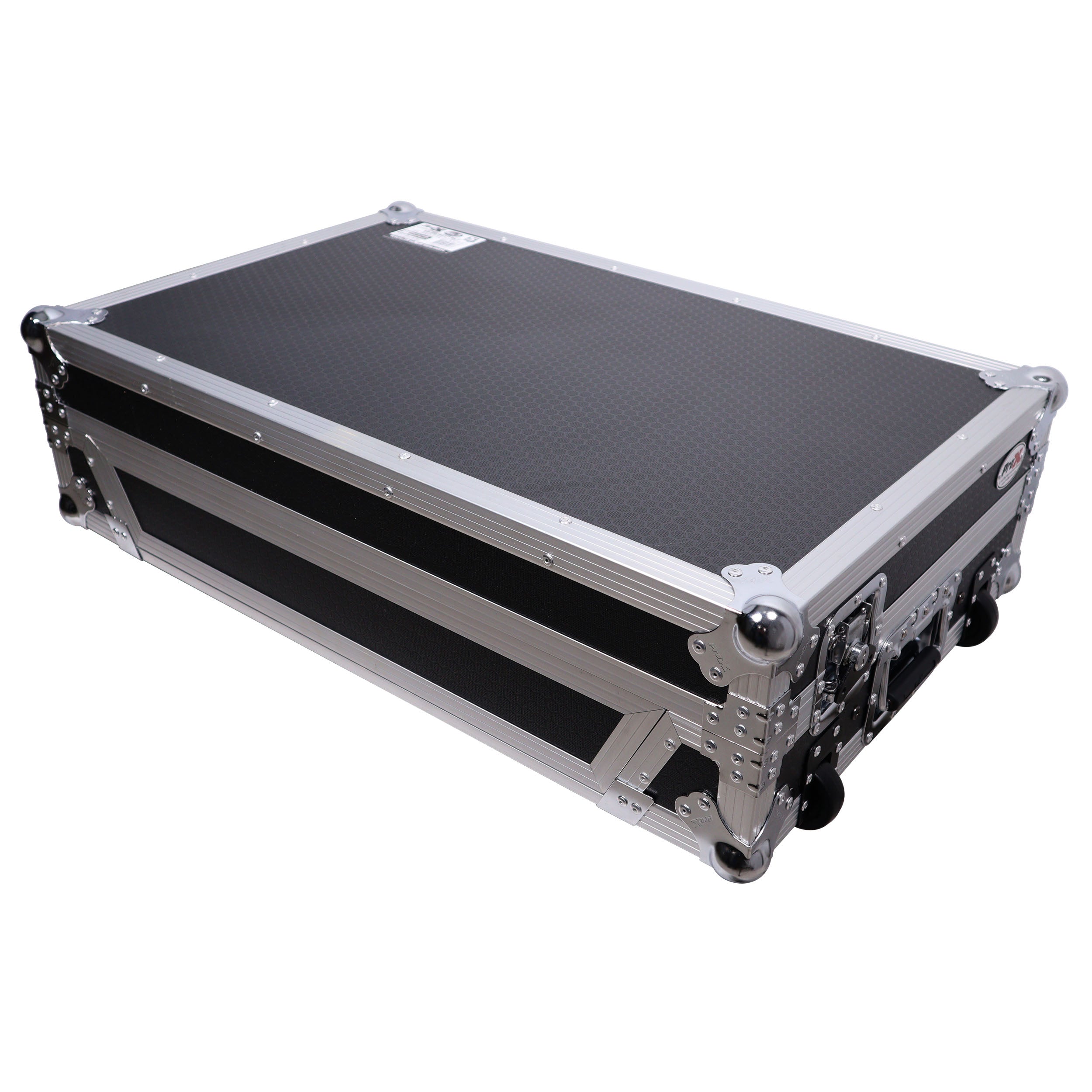 ProX ATA Style Flight Case for Pioneer DDJ-REV7 DJ Controller with Laptop Shelf Wheels and 1U Rackspace