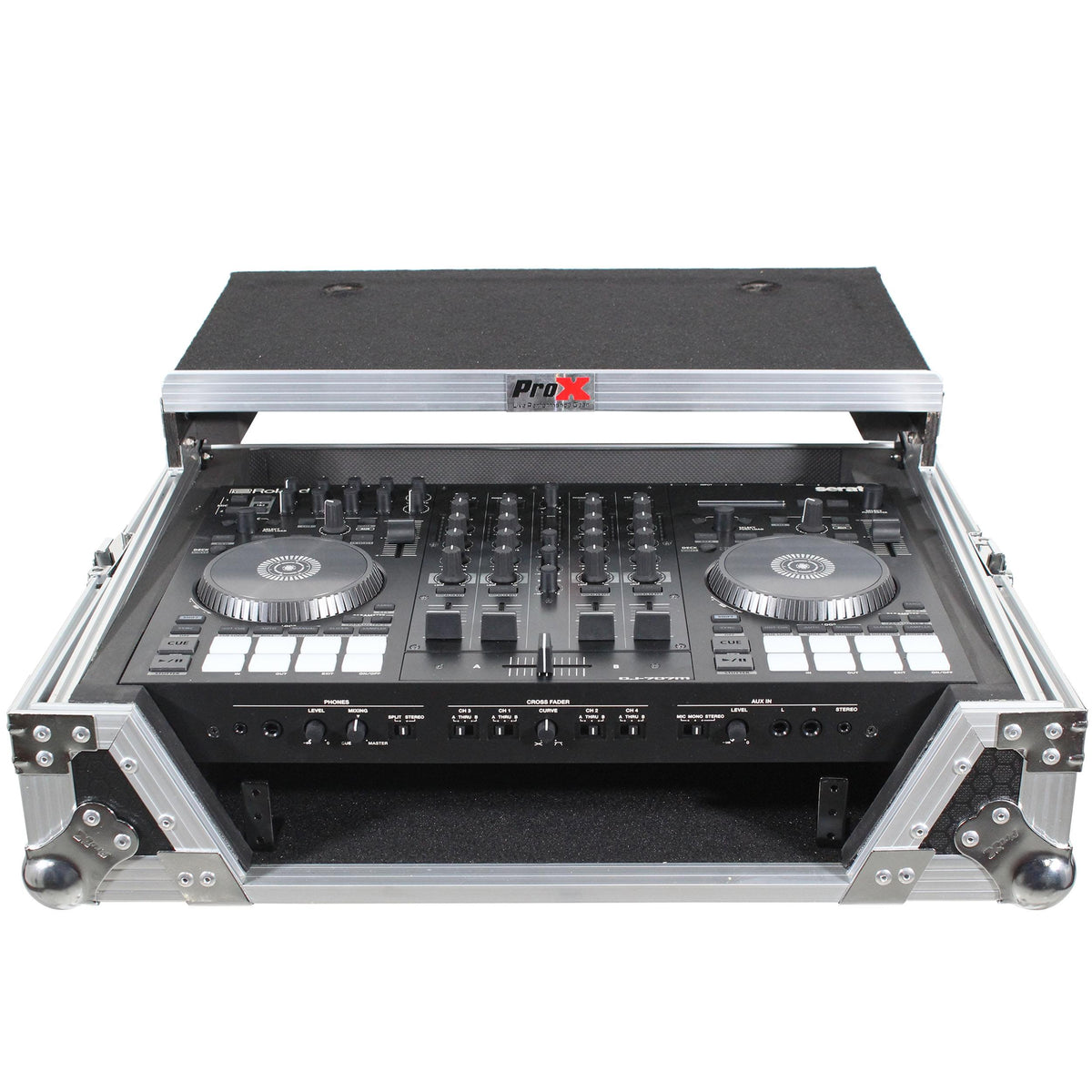ProX Flight Case For Roland DJ-707M Digital Controller W-Laptop Shelf and 1U.