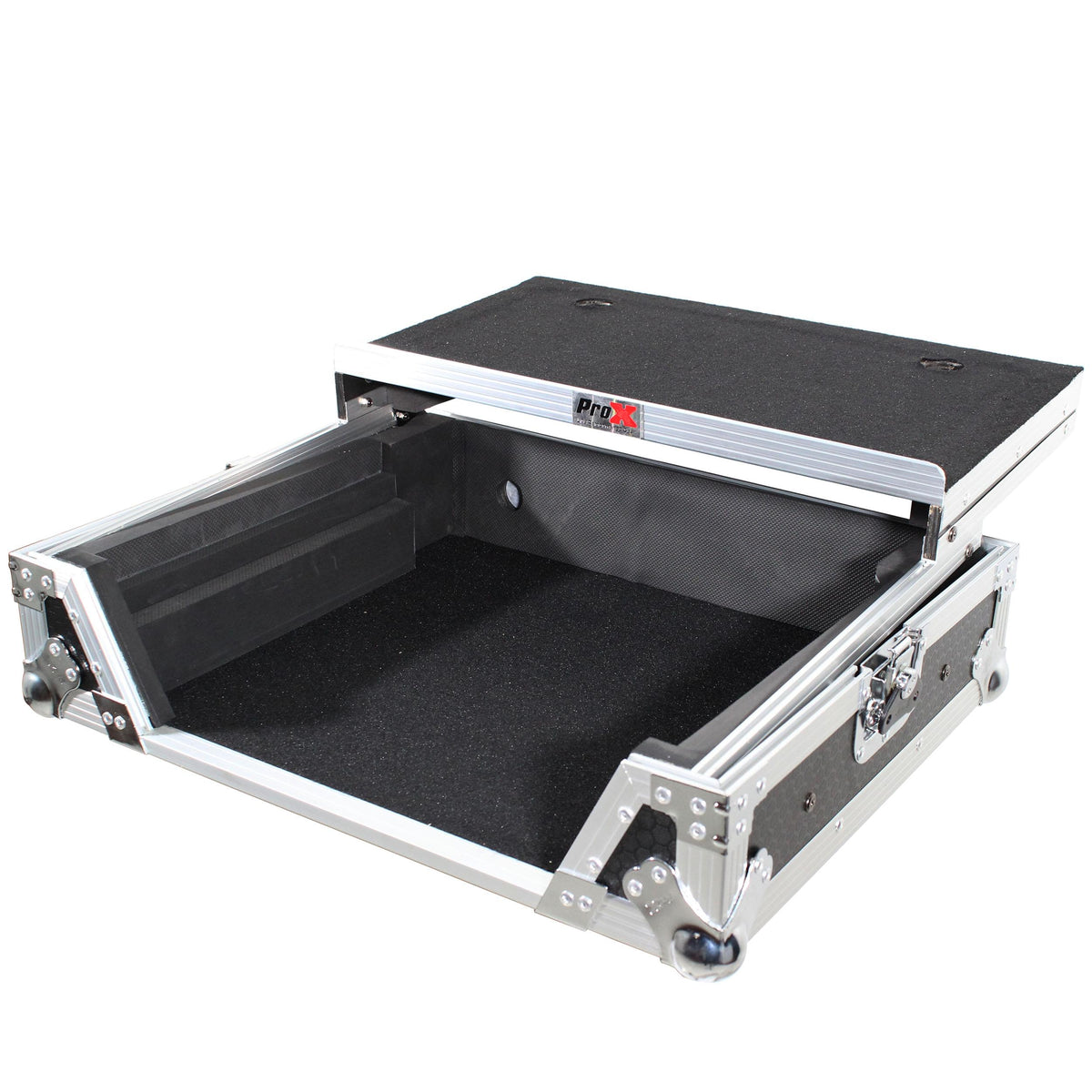 ProX Flight Case For Roland DJ-707M Digital Controller W-Laptop Shelf and 1U.