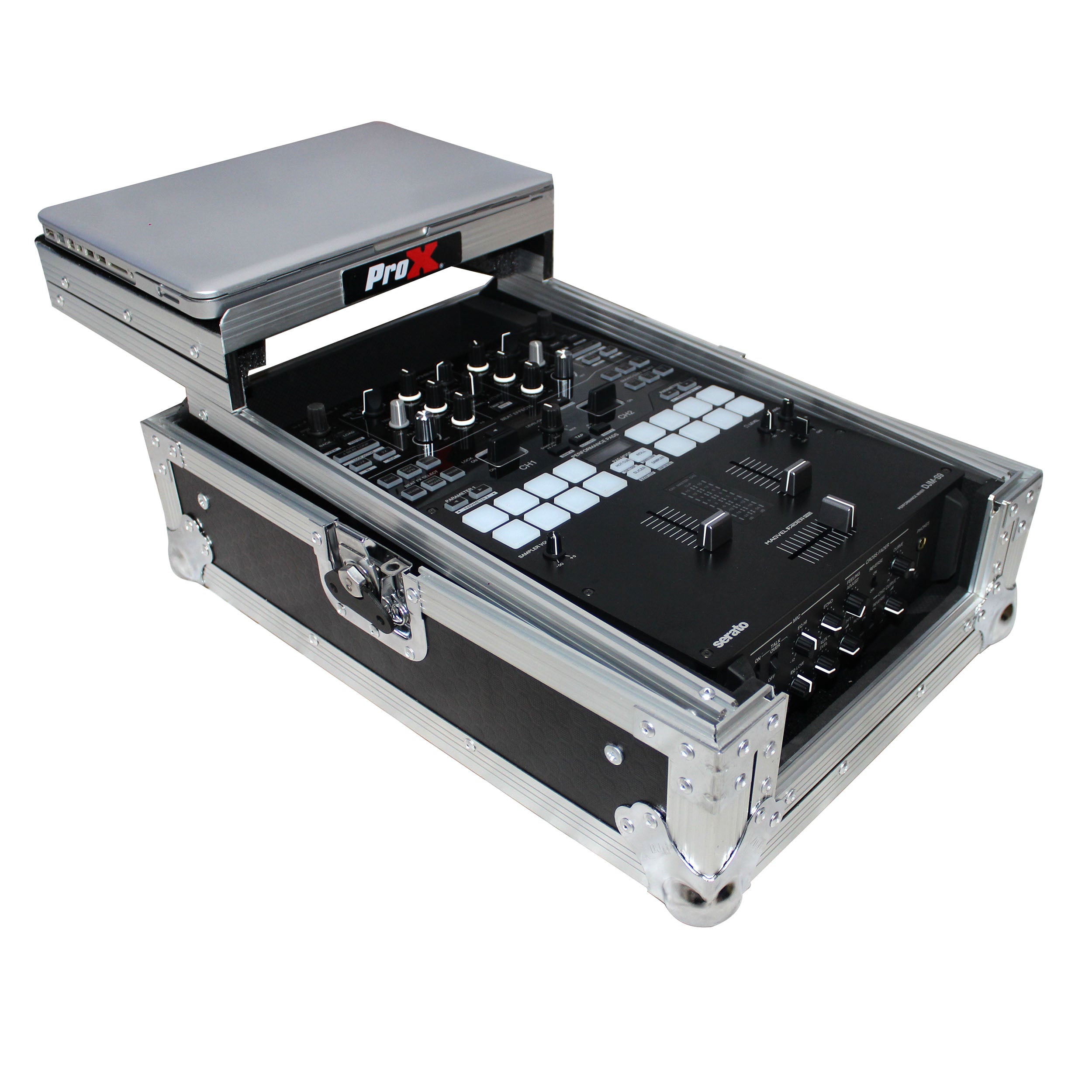 ProX Flight Case for Pioneer DJM-S9 & DJM-S7 Mixer with Sliding Laptop Shelf