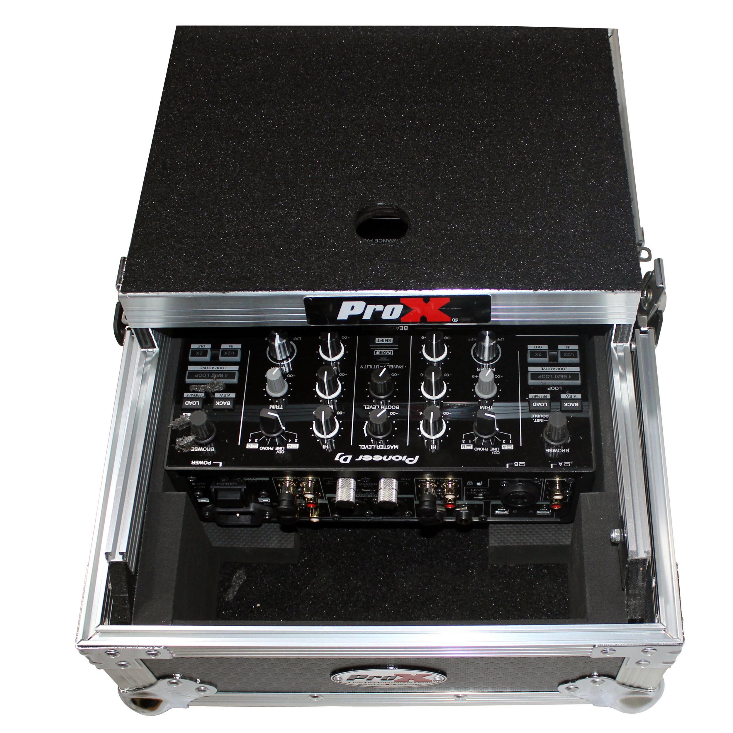 ProX Flight Case for Pioneer DJM-S9 & DJM-S7 Mixer with Sliding Laptop Shelf