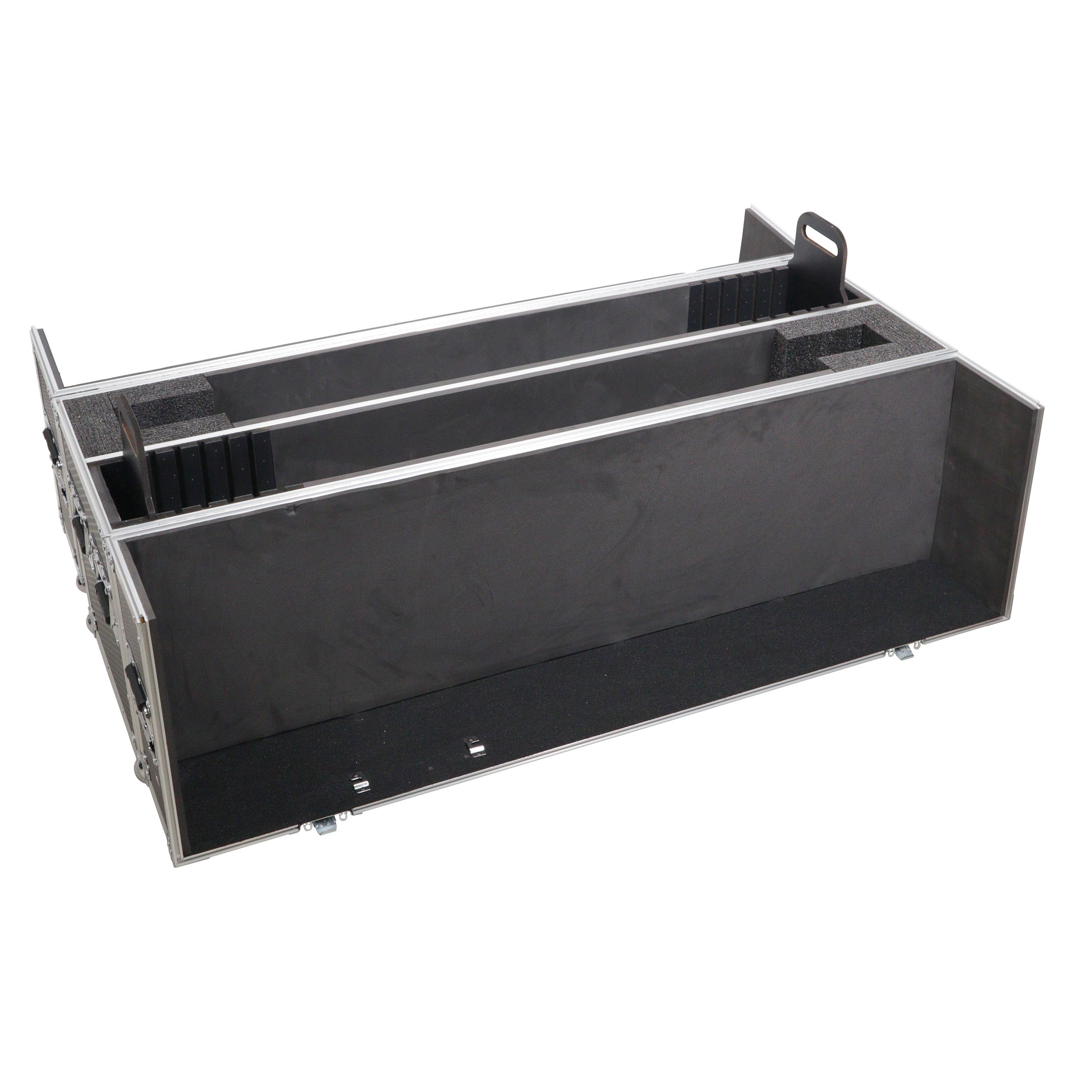 ProX Flat Panel LCD-LED-Plasma Monitor Road Case Holds Two 43"-50" TVs Adjustable Case W-4 Inch Casters