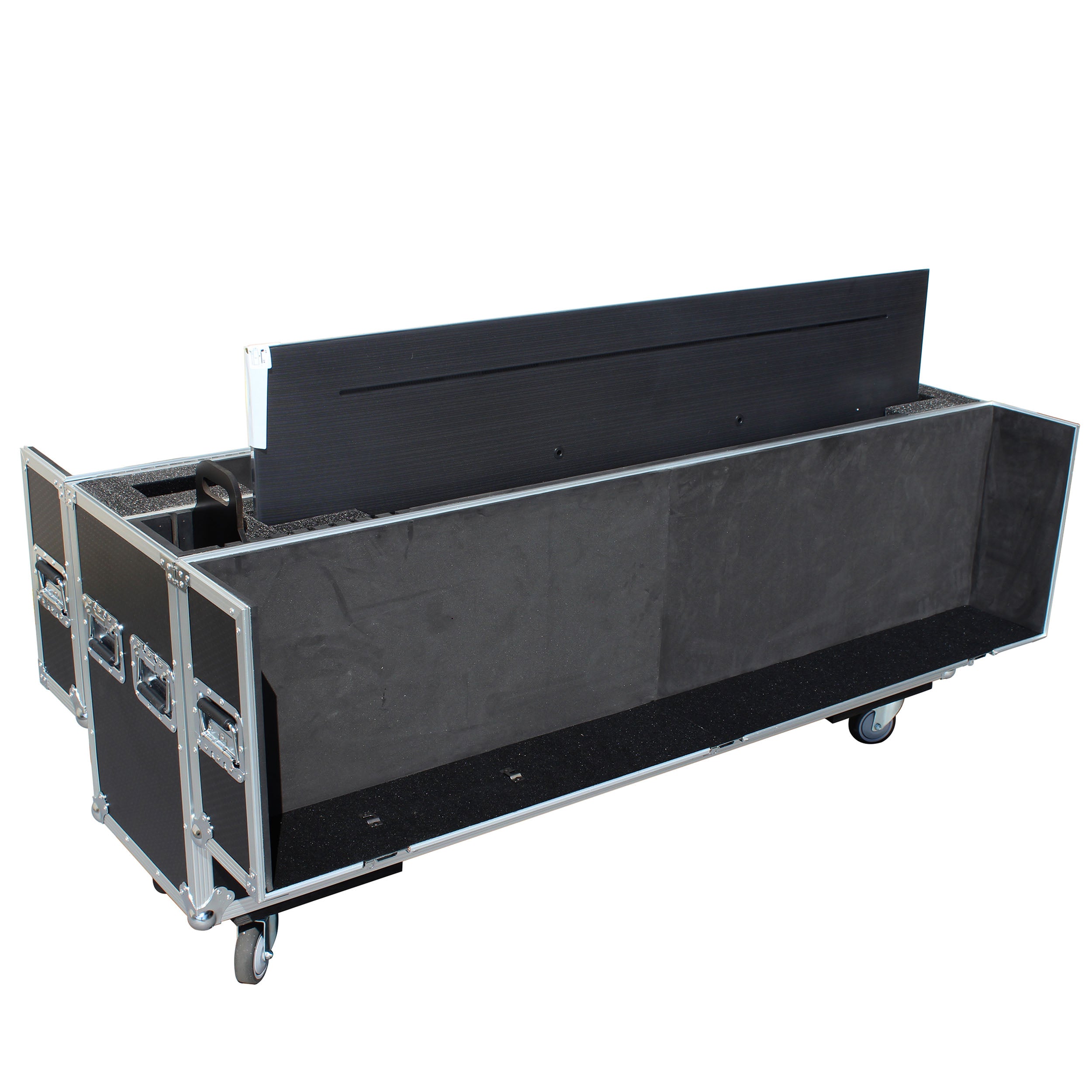 ProX Universal Case for Flat Panel Monitor LED-LCD-Plasma TV Dual 55" to 70" Adjustable Flight Case W-4 Inch Casters