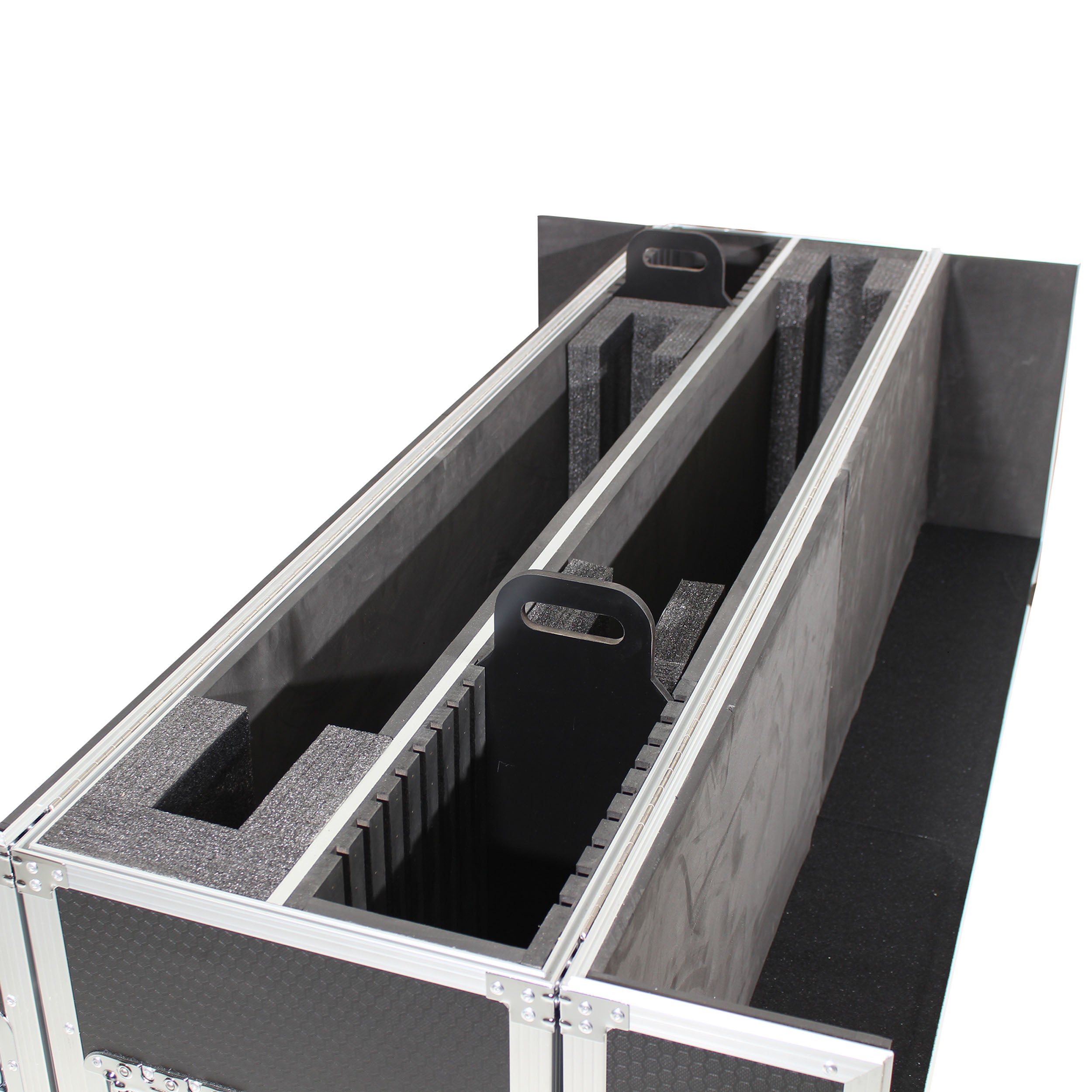 ProX Universal Case for Flat Panel Monitor LED-LCD-Plasma TV Dual 55" to 70" Adjustable Flight Case W-4 Inch Casters