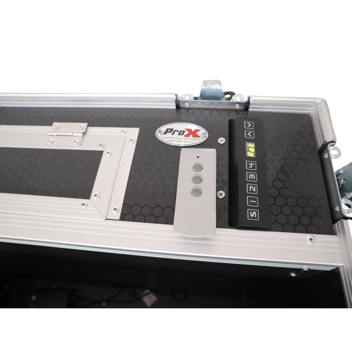 ProX Motorized Universal Case For Flat Panel Monitor LED LCD TV Dual 80" to 90" Flight Case W 4" Casters.