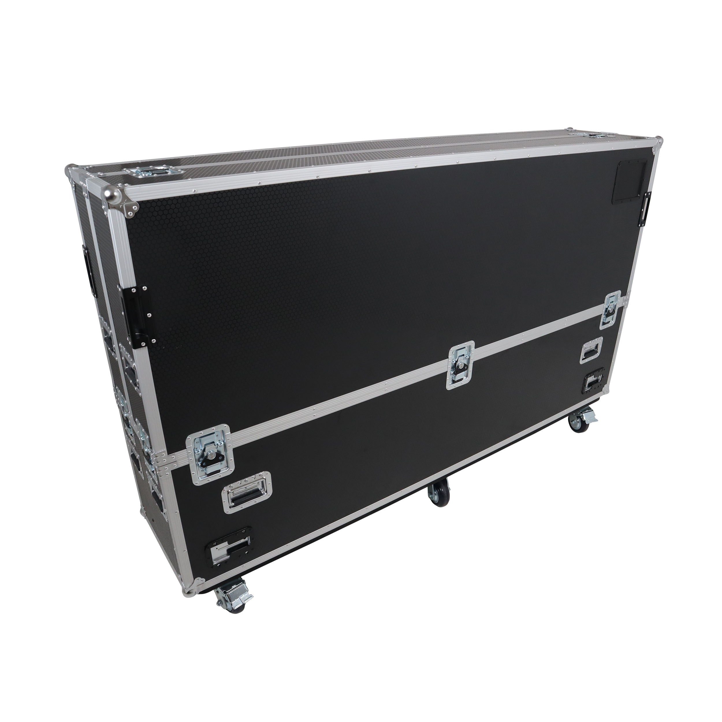 ProX Motorized Universal Case For Flat Panel Monitor LED LCD TV Dual 80" to 90" Flight Case W 4" Casters