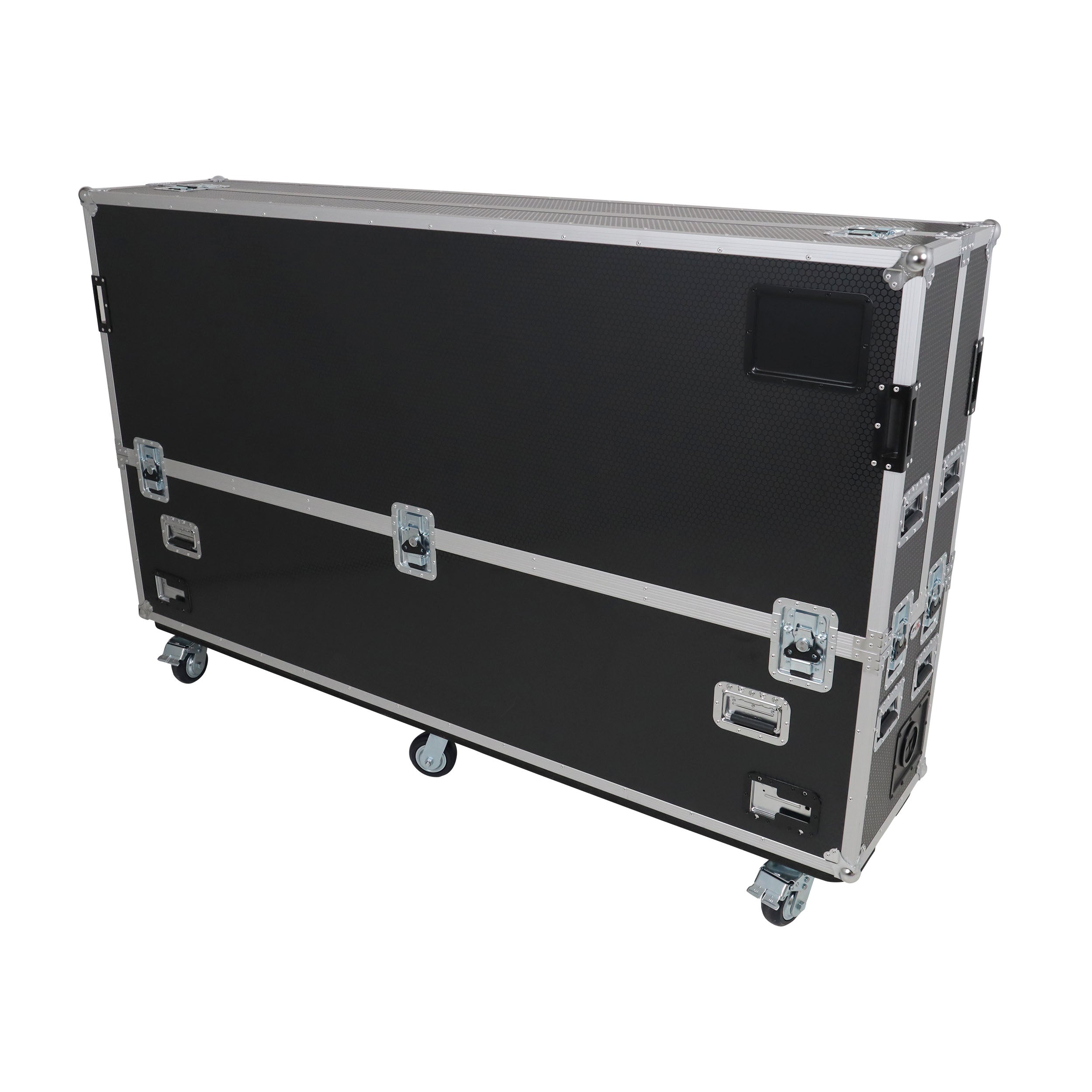 ProX Motorized Universal Case For Flat Panel Monitor LED LCD TV Dual 80" to 90" Flight Case W 4" Casters