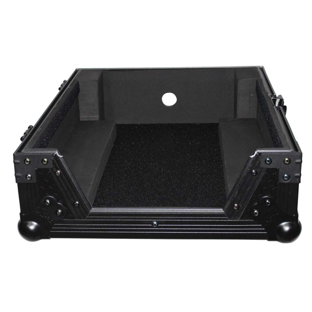 ProX Flight Case for 12 In. Large Format DJ Mixers | Universal | Black on Black.