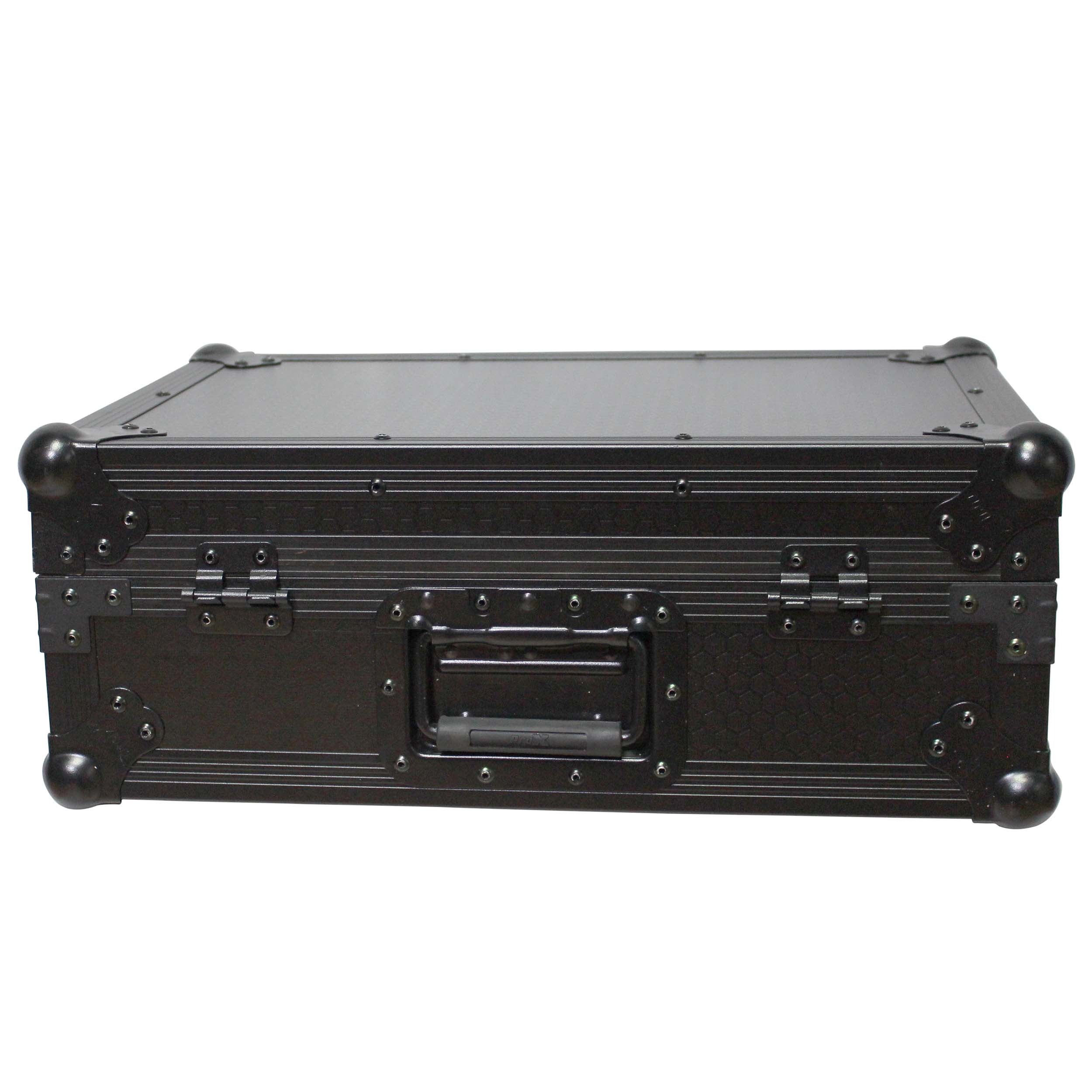 ProX Flight Case for 12 In. Large Format DJ Mixers | Universal | Black on Black
