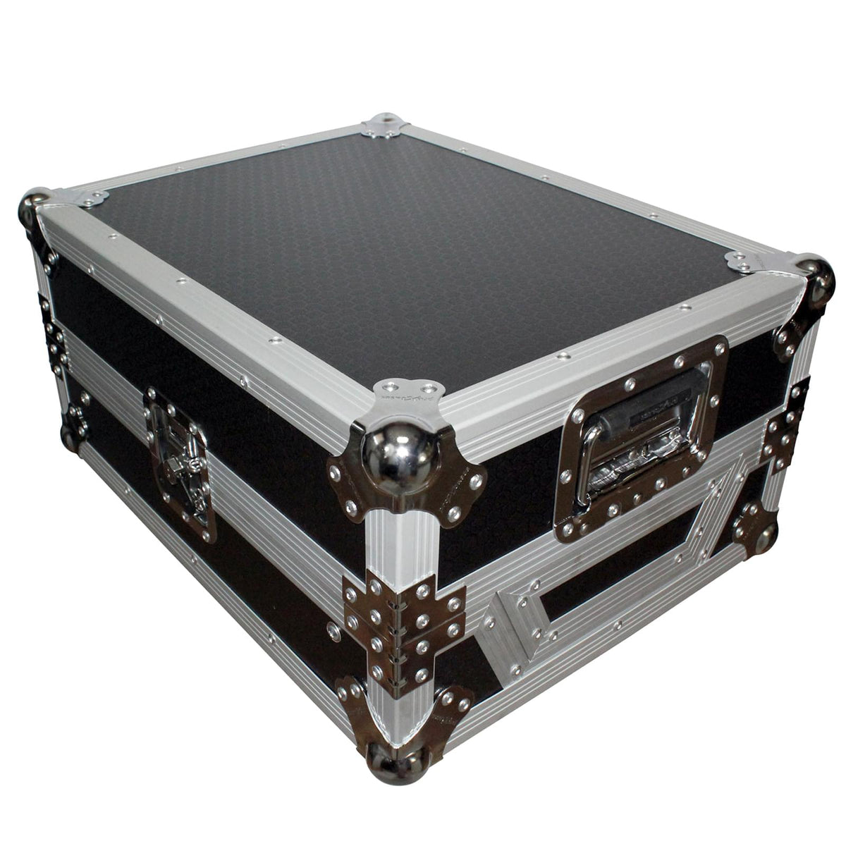 ProX Mixer ATA Flight Hard Case for Large Format 12" Universal DJ Mixer with Laptop Shelf.