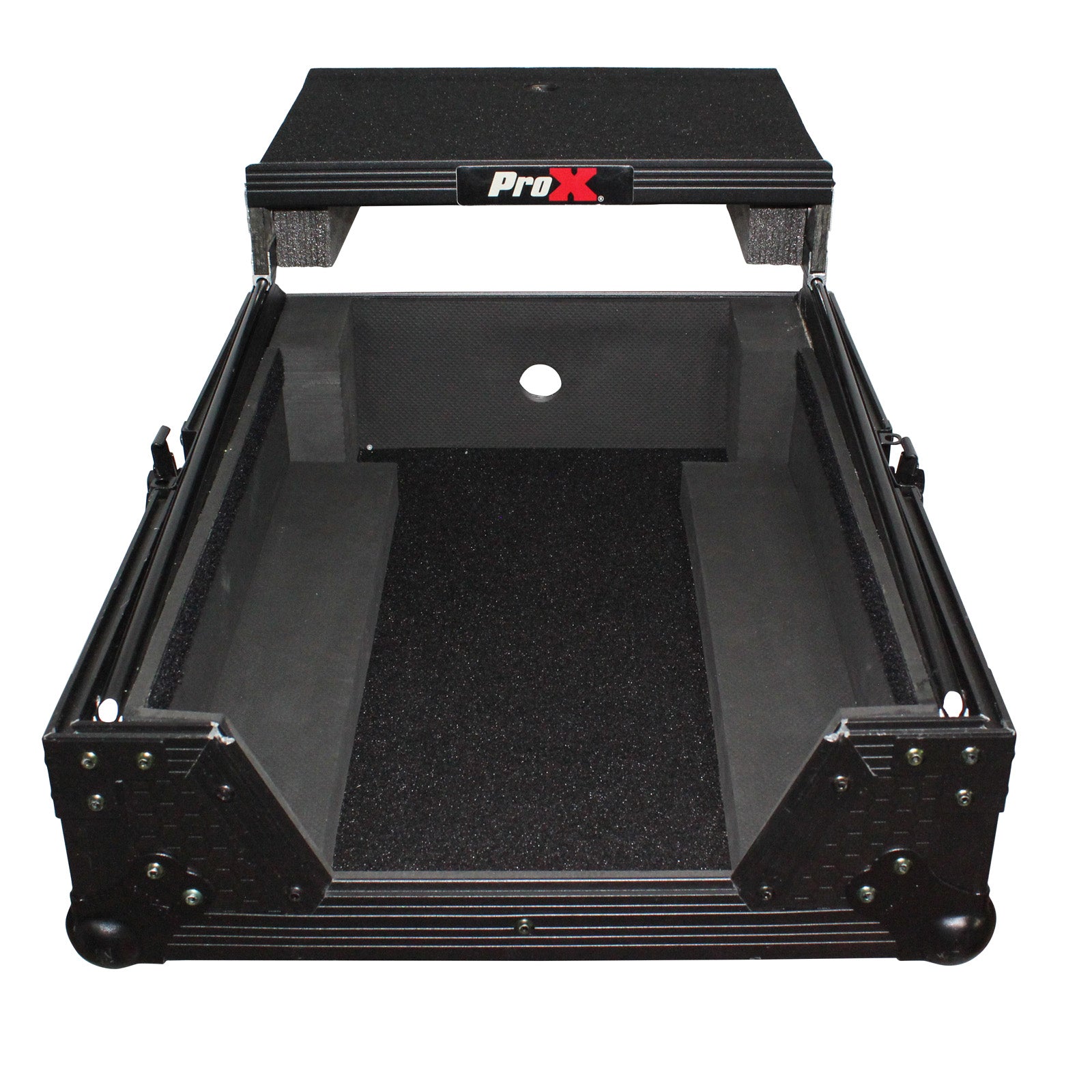 ProX Flight Case for Pioneer DJM-S9 & DJM-S7 Mixer with Sliding Laptop Shelf Black on Black