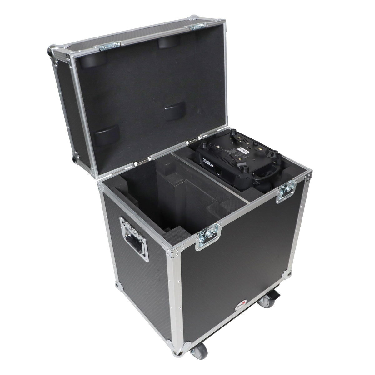 ProX Moving Head Lighting Road Case for ADJ Vizi Beam 12RX Fits 2 Units with 4" Casters.