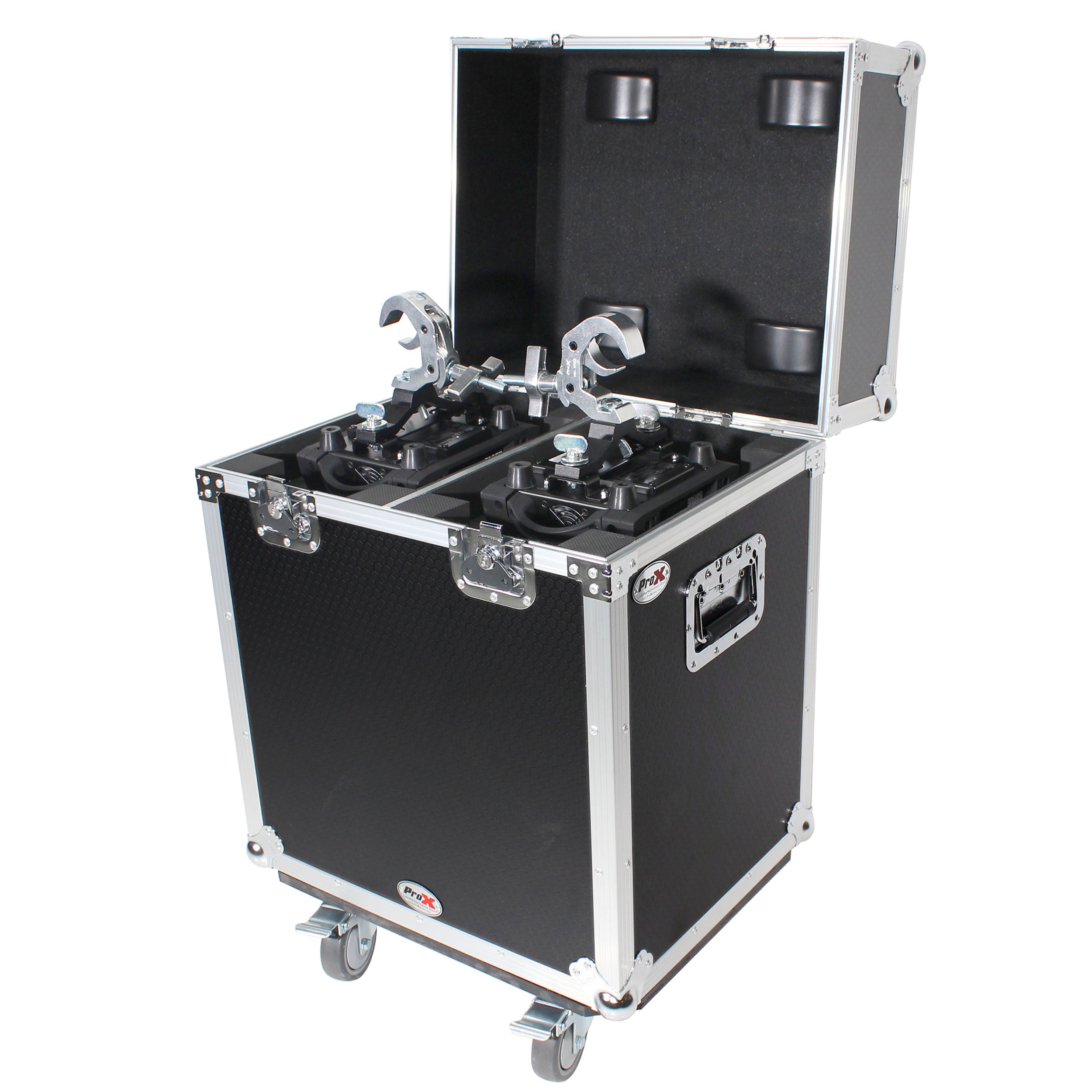 ProX 140 Style Moving Head Lighting Case for 2 Units with Casters