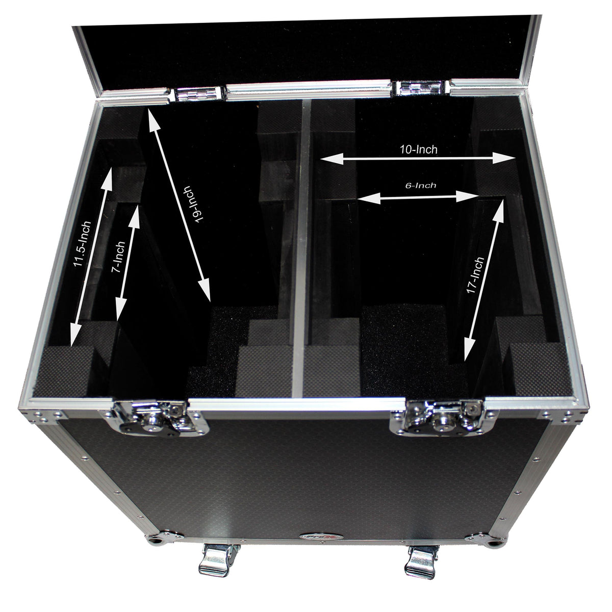 ProX 140 Style Moving Head Lighting Case for 2 Units with Casters.