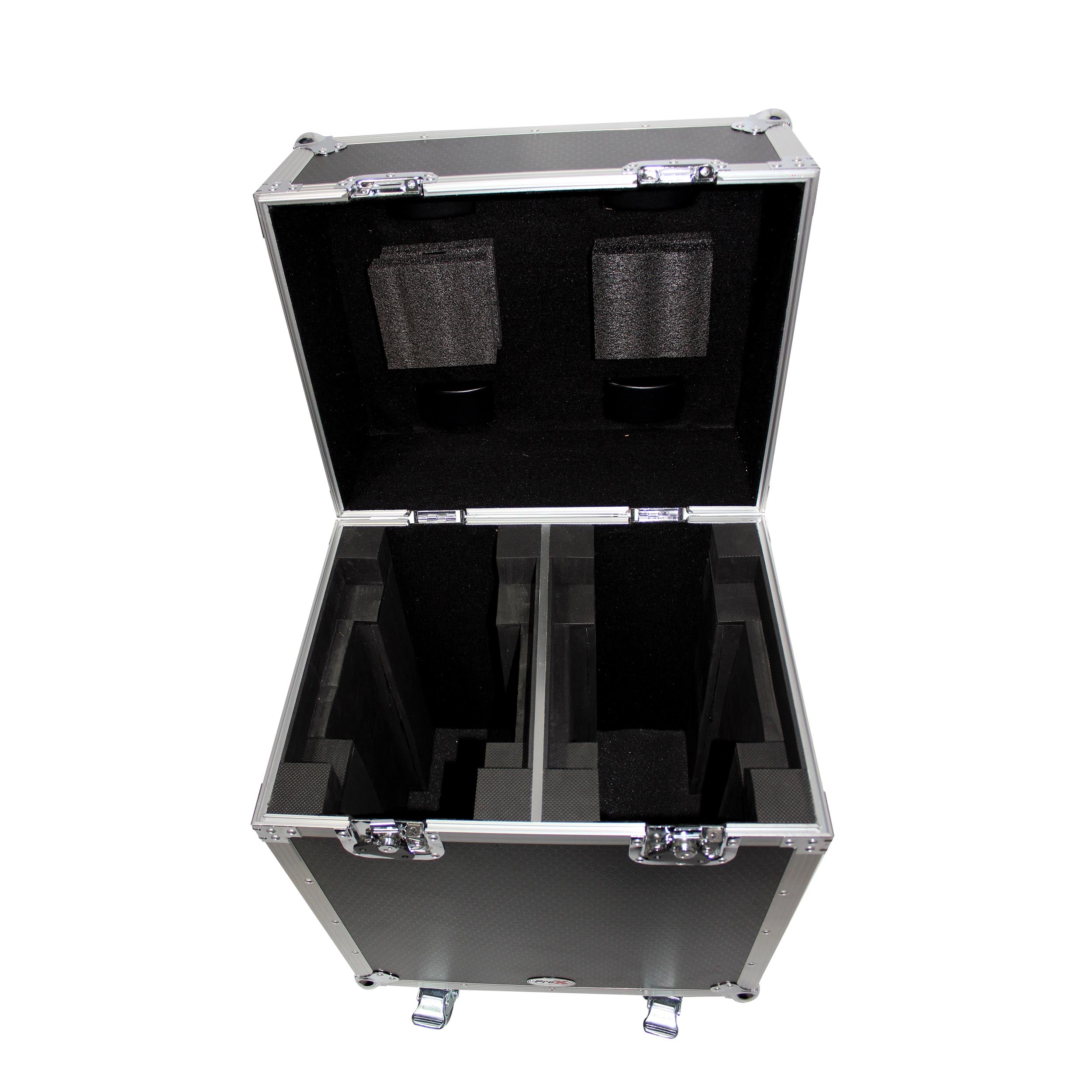 ProX 140 Style Moving Head Lighting Case for 2 Units with Casters