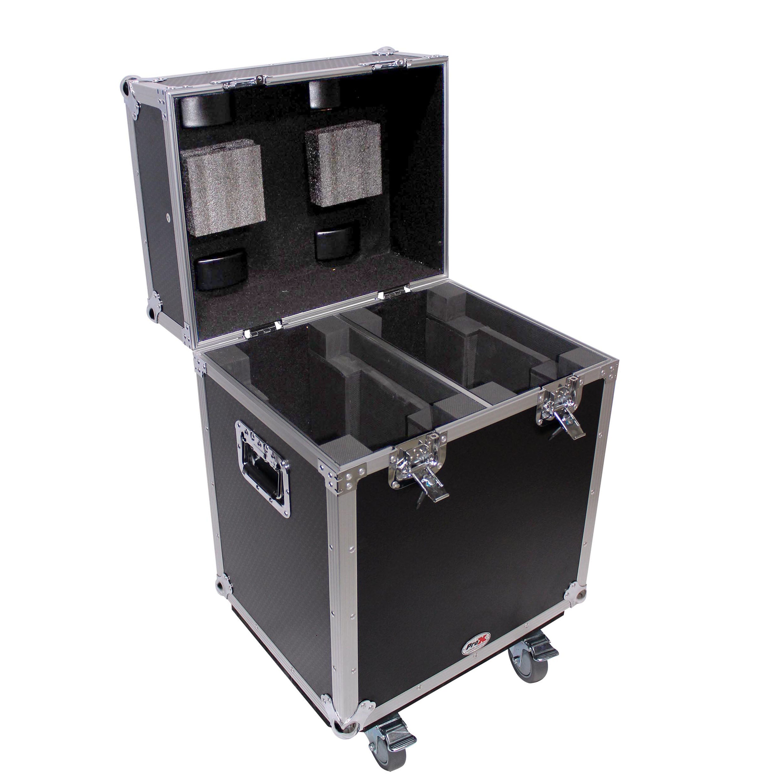 ProX 140 Style Moving Head Lighting Case for 2 Units with Casters