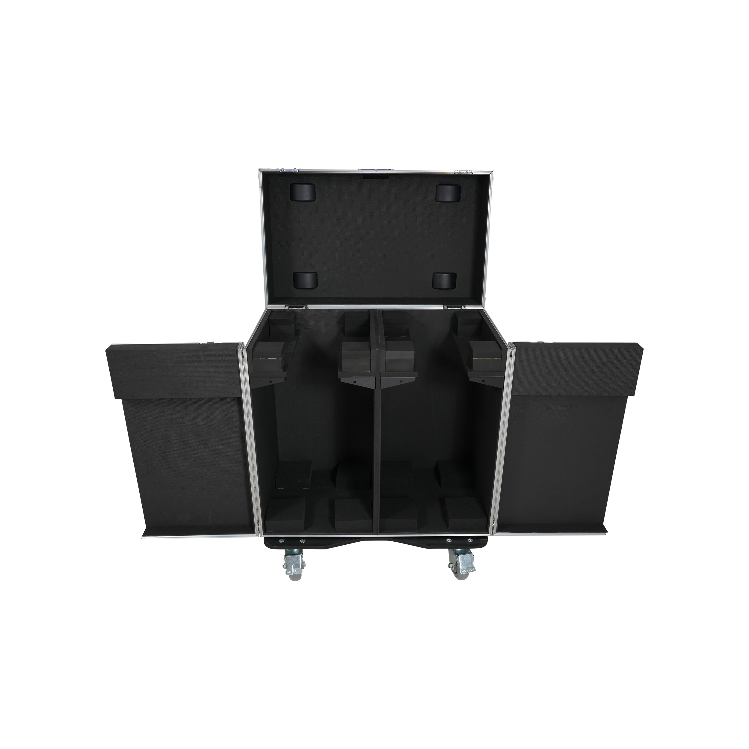 ProX ATA Flight Style Road Case for 2 Large Moving Head Lighting Fixtures with 4x 4 inch Casters