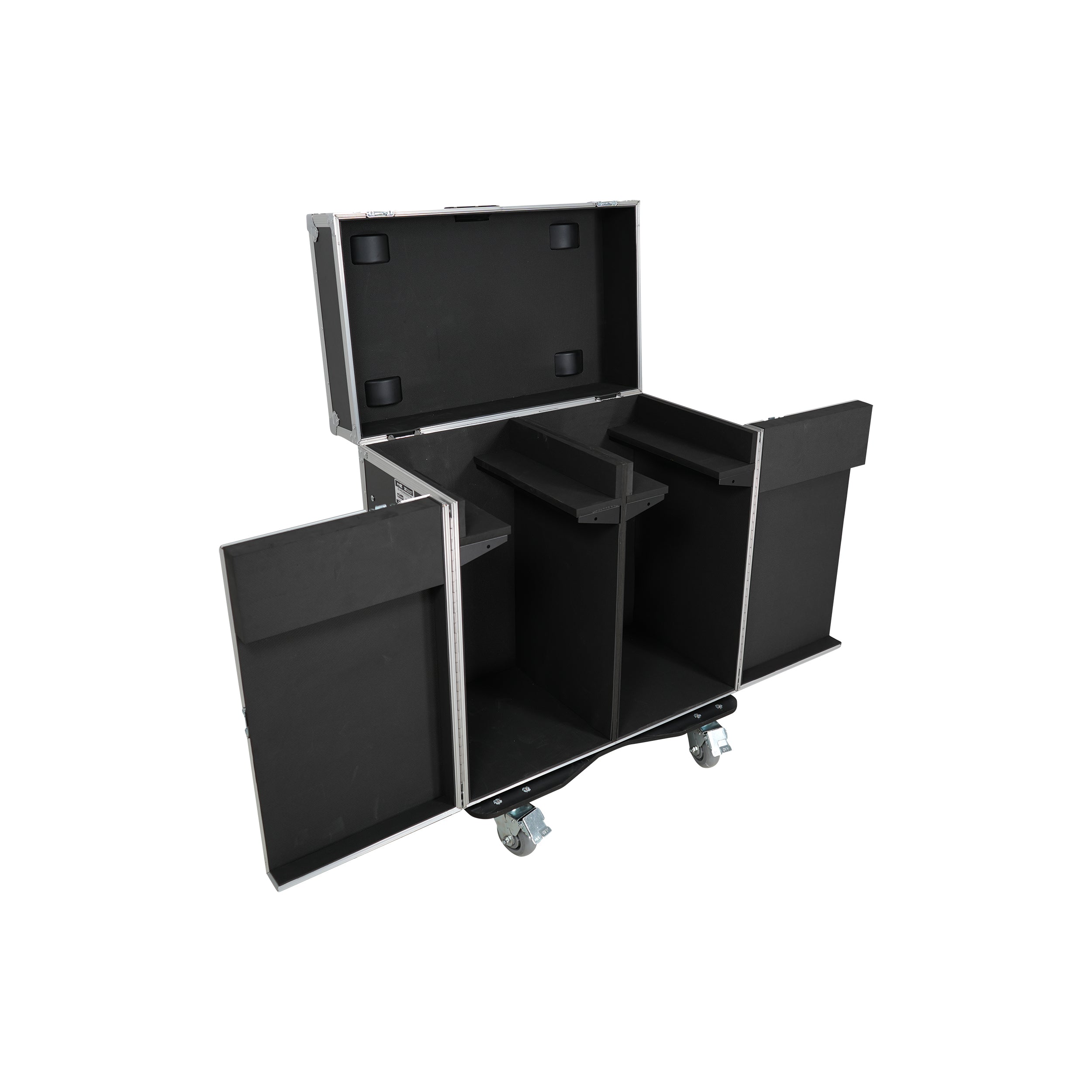 ProX ATA Flight Style Road Case for 2 Large Moving Head Lighting Fixtures with 4x 4 inch Casters