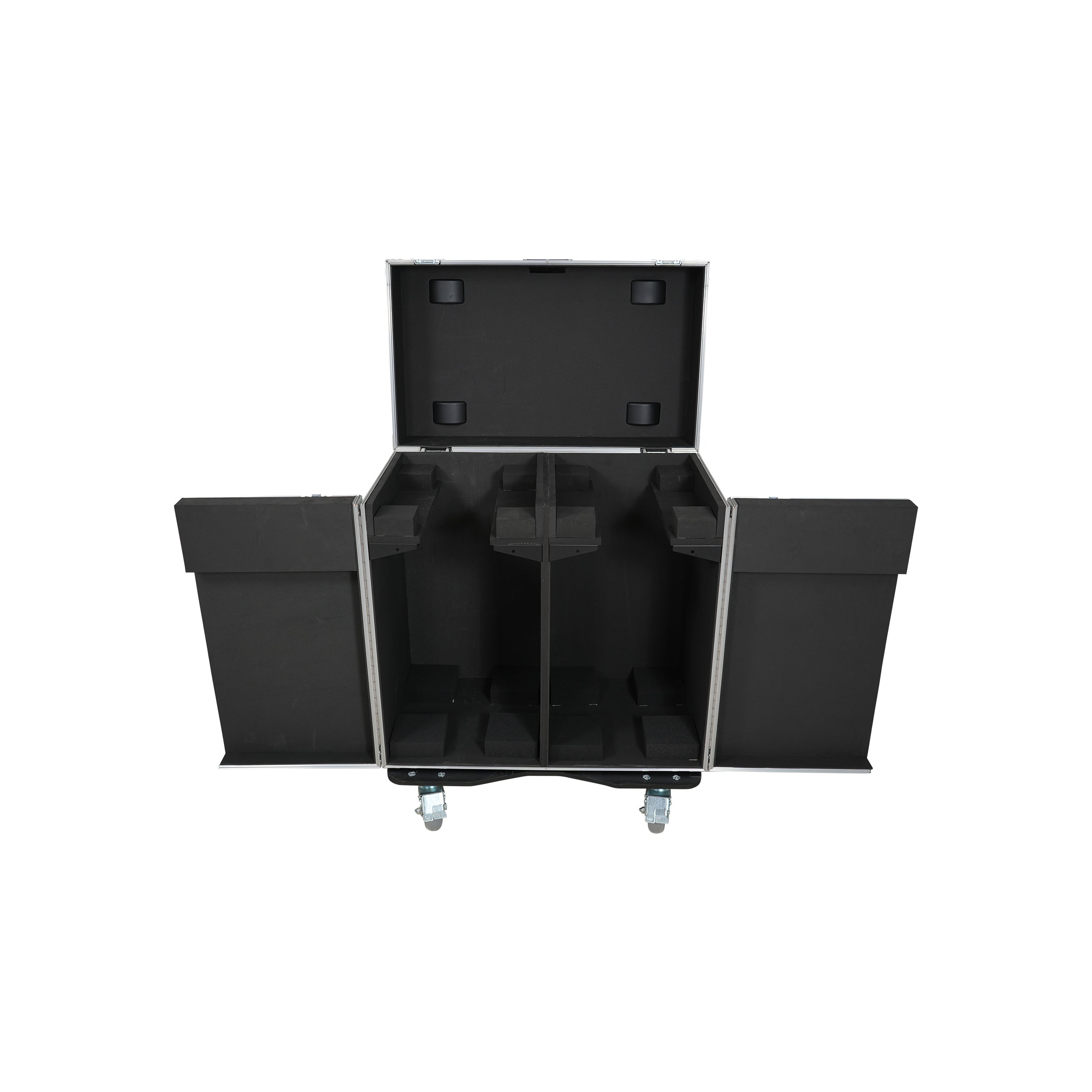 ProX ATA Flight Style Road Case for 2 Large Moving Head Lighting Fixtures with 4x 4 inch Casters