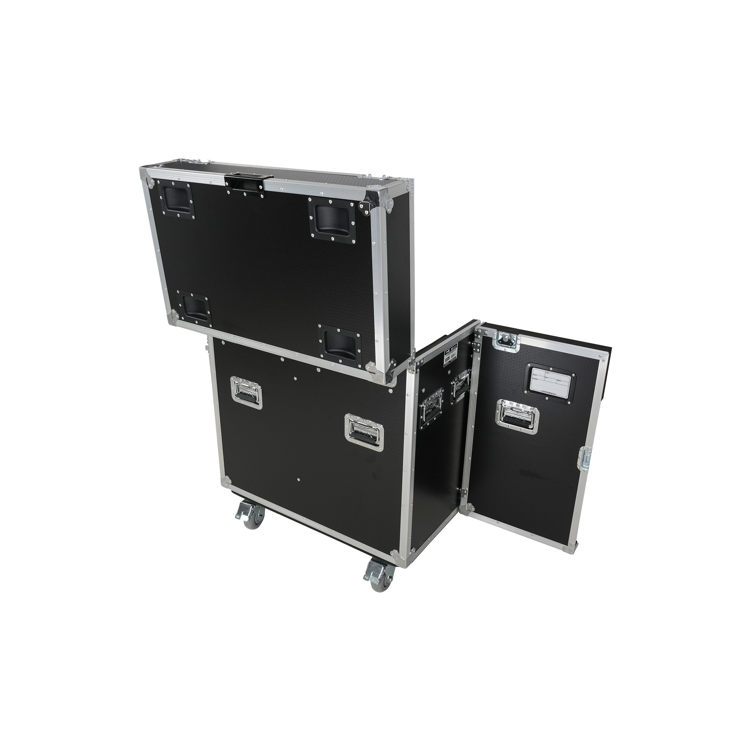 ProX ATA Flight Style Road Case for 2 Large Moving Head Lighting Fixtures with 4x 4 inch Casters