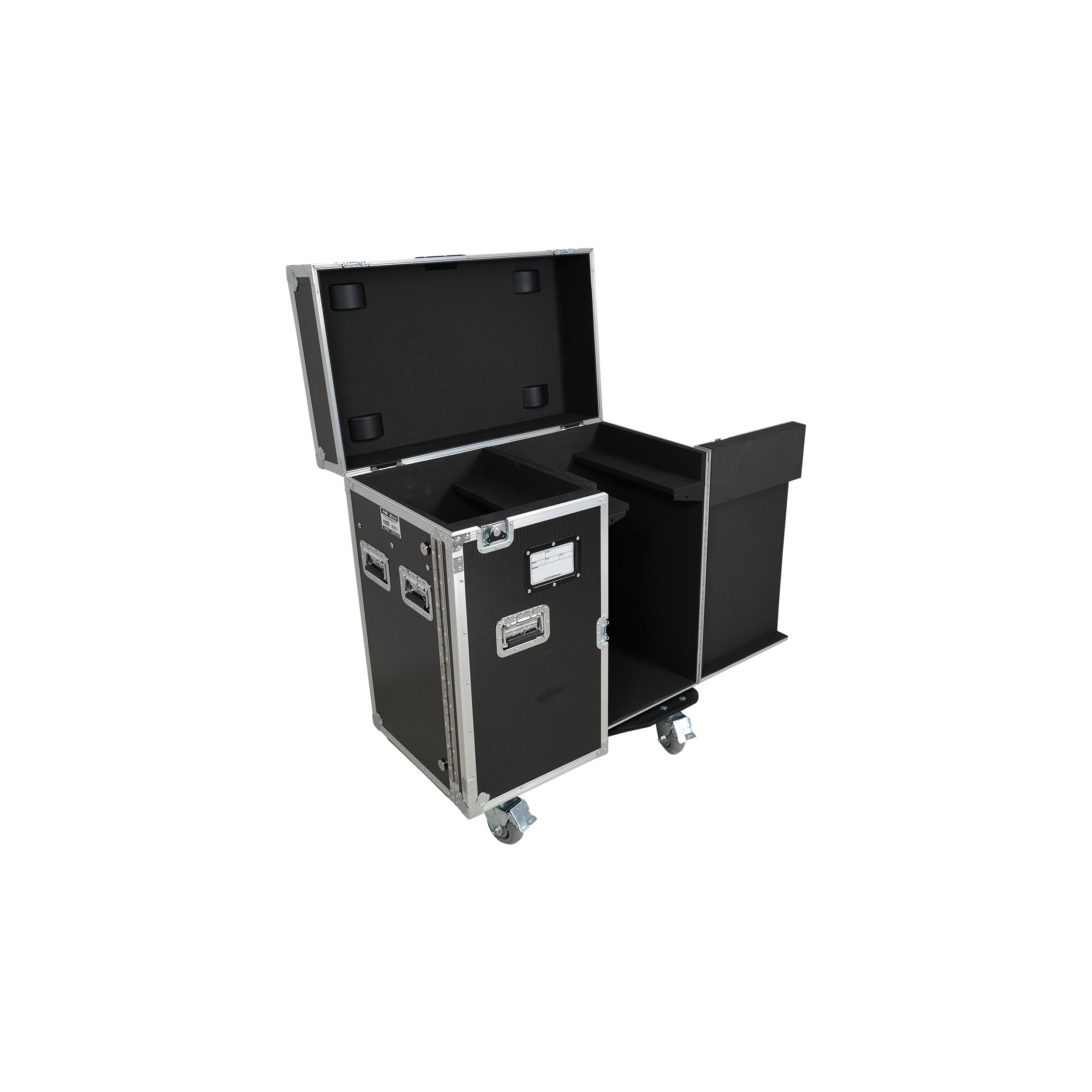 ProX ATA Flight Style Road Case for 2 Large Moving Head Lighting Fixtures with 4x 4 inch Casters