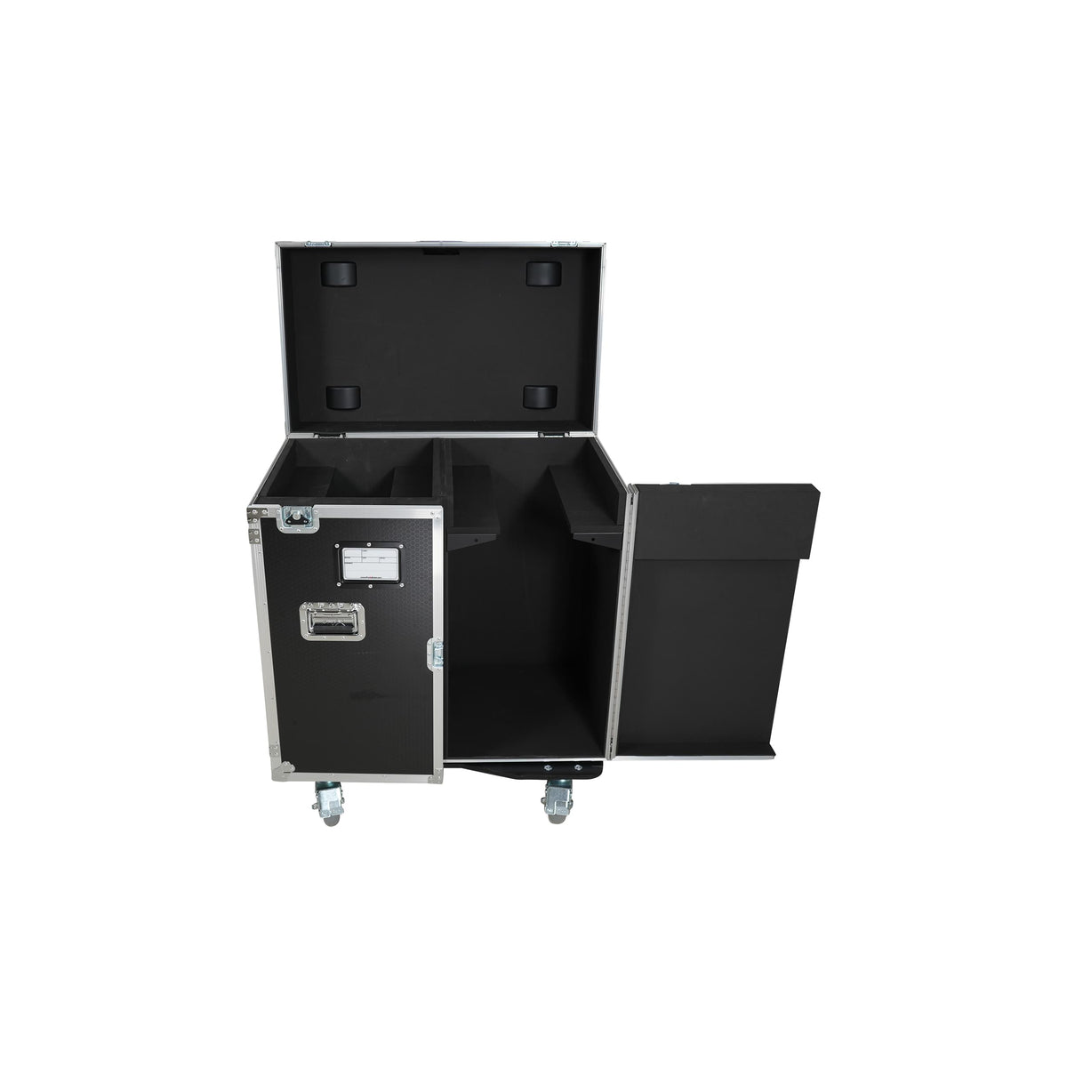ProX ATA Flight Style Road Case for 2 Large Moving Head Lighting Fixtures with 4x 4 inch Casters.