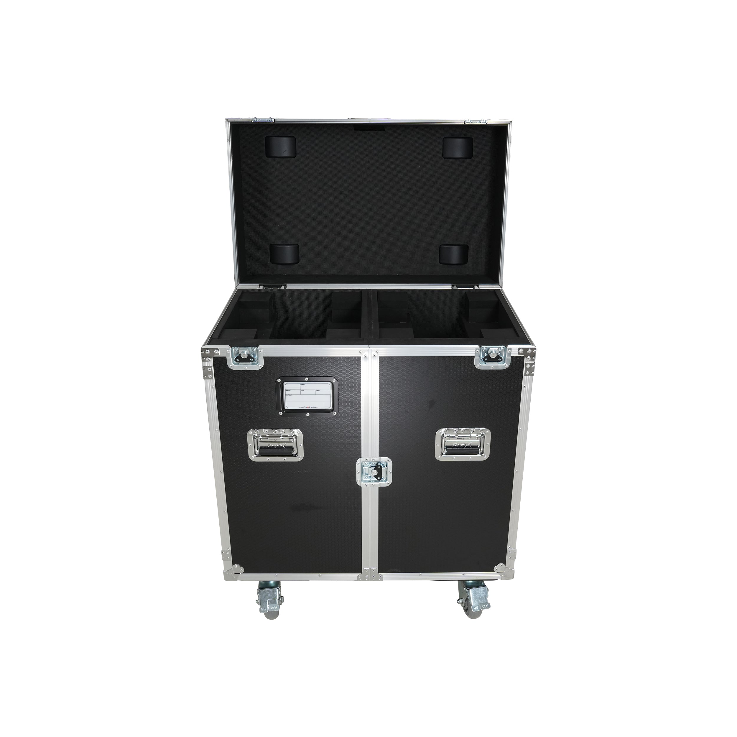 ProX ATA Flight Style Road Case for 2 Large Moving Head Lighting Fixtures with 4x 4 inch Casters
