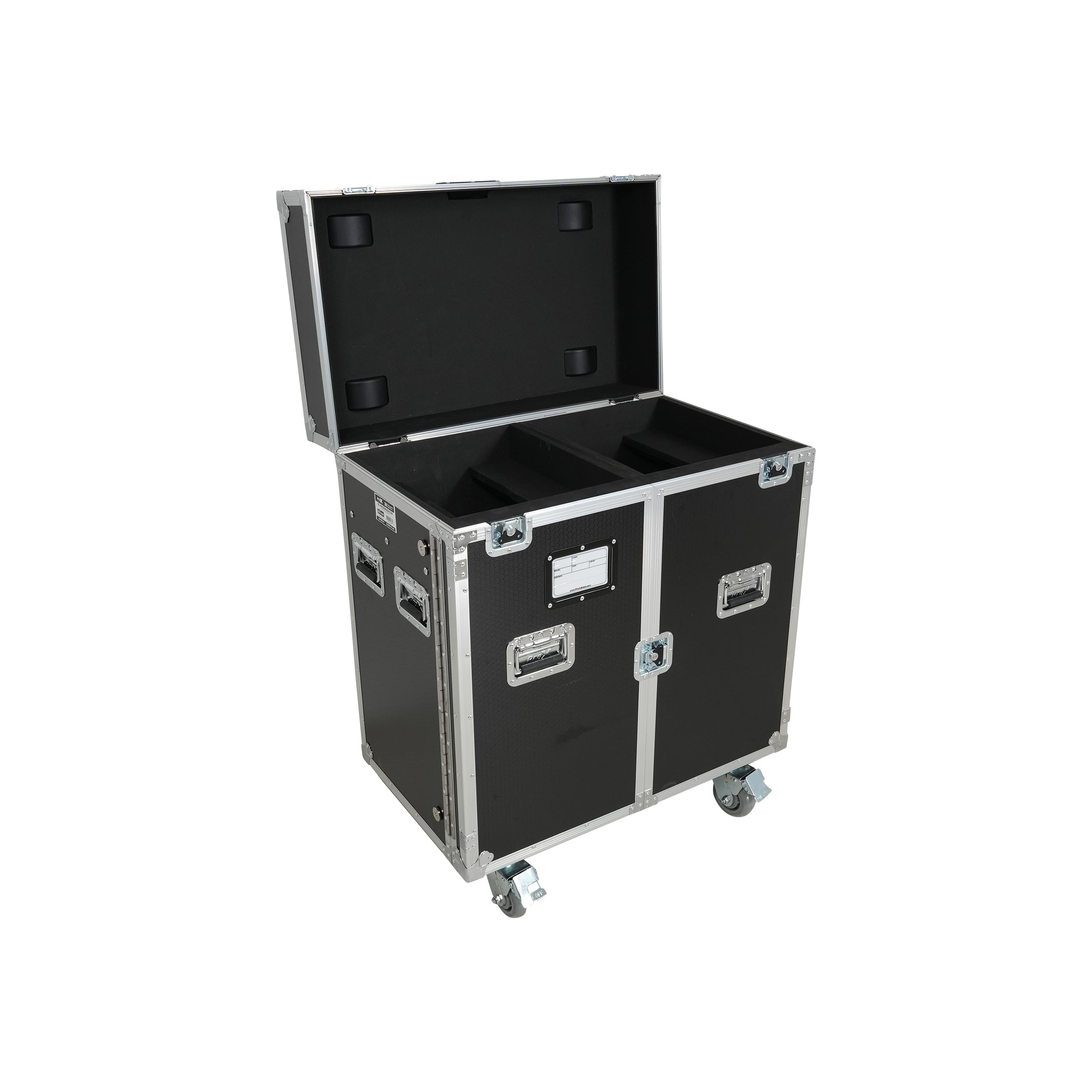 ProX ATA Flight Style Road Case for 2 Large Moving Head Lighting Fixtures with 4x 4 inch Casters