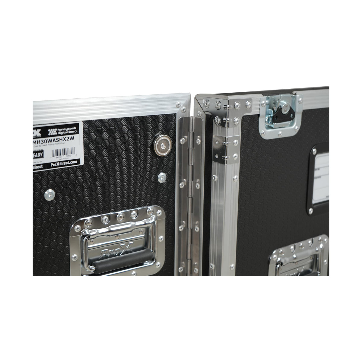 ProX ATA Flight Style Road Case for 2 Large Moving Head Lighting Fixtures with 4x 4 inch Casters.