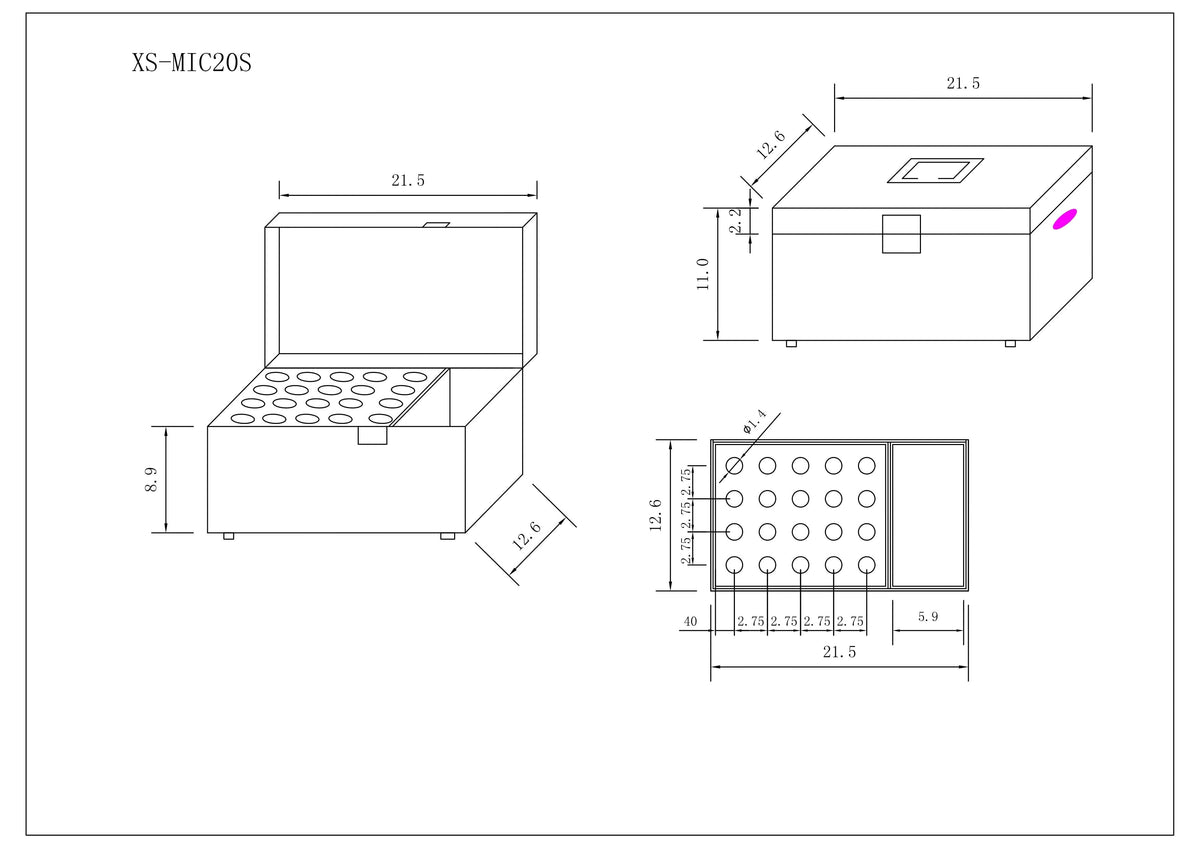 ProX ATA Flight Case for (20) Wireless Wired Microphones with Additional Storage.
