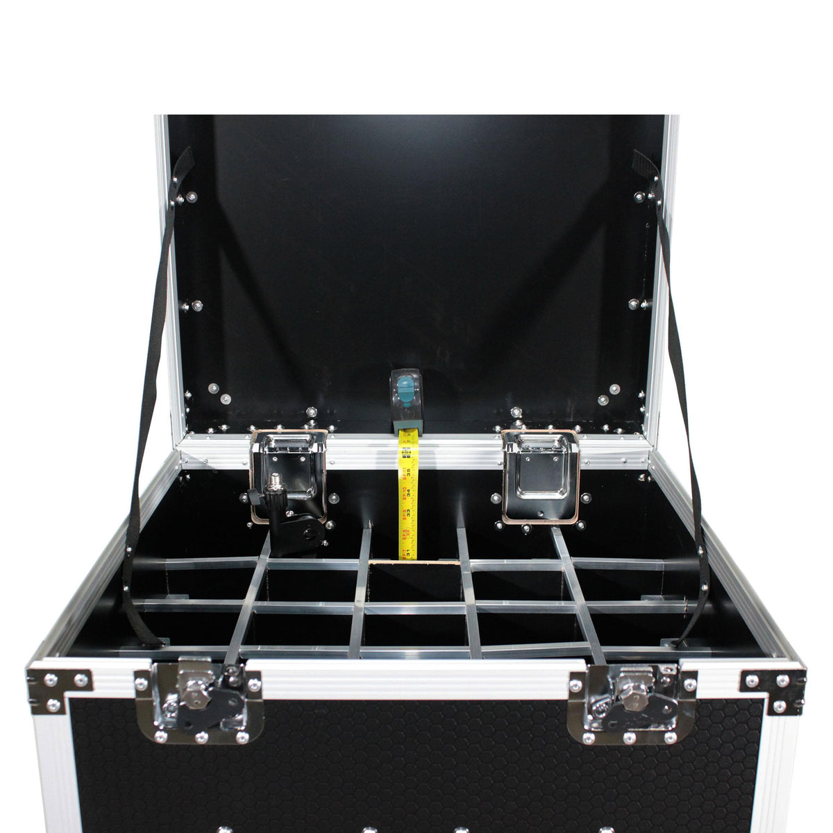 ProX Microphone Stand Case Holds up to 25 Units W-Casters.