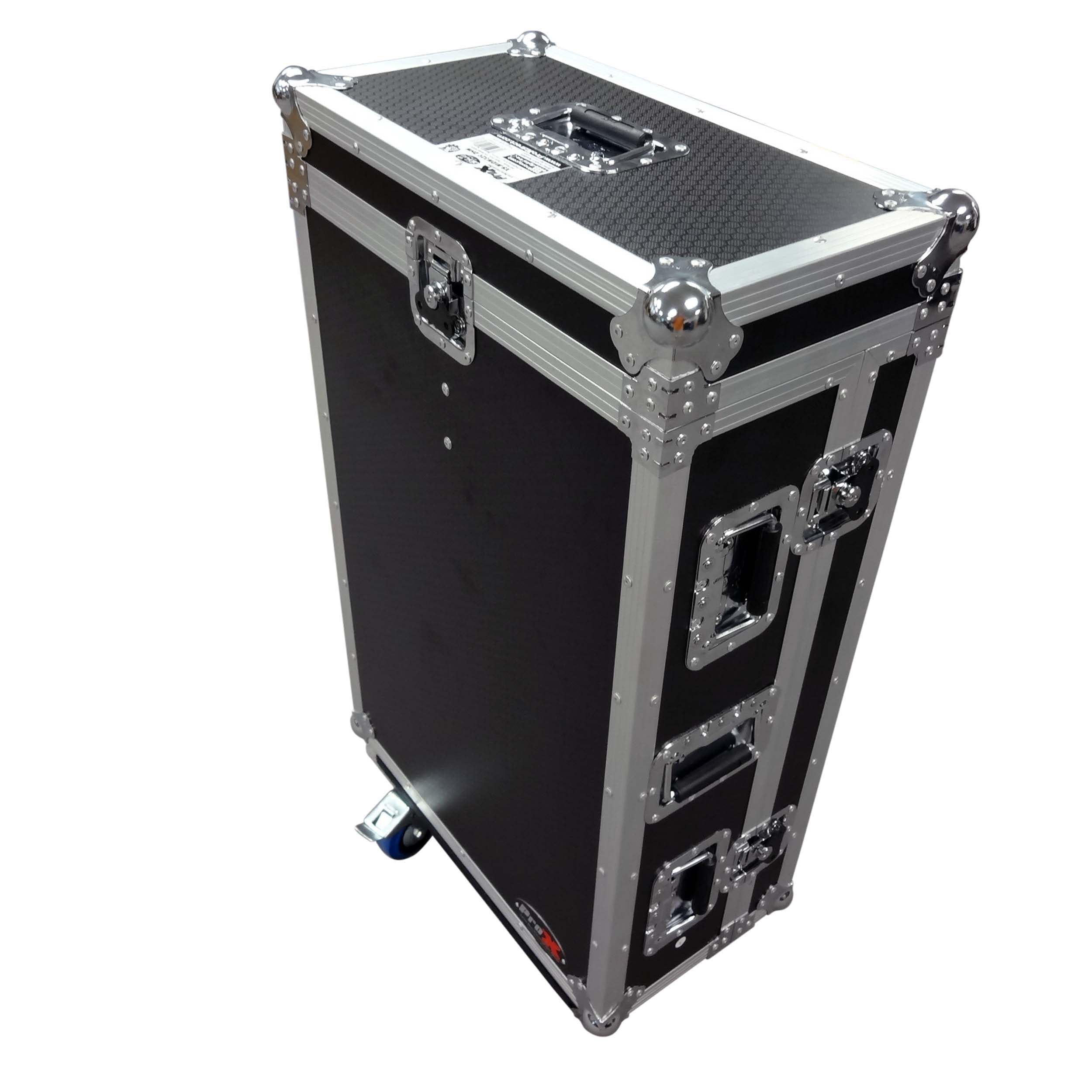 ProX ATA Digital Audio Mixer Flight Case for Midas M32R Console with Doghouse Compartment and Caster Wheels