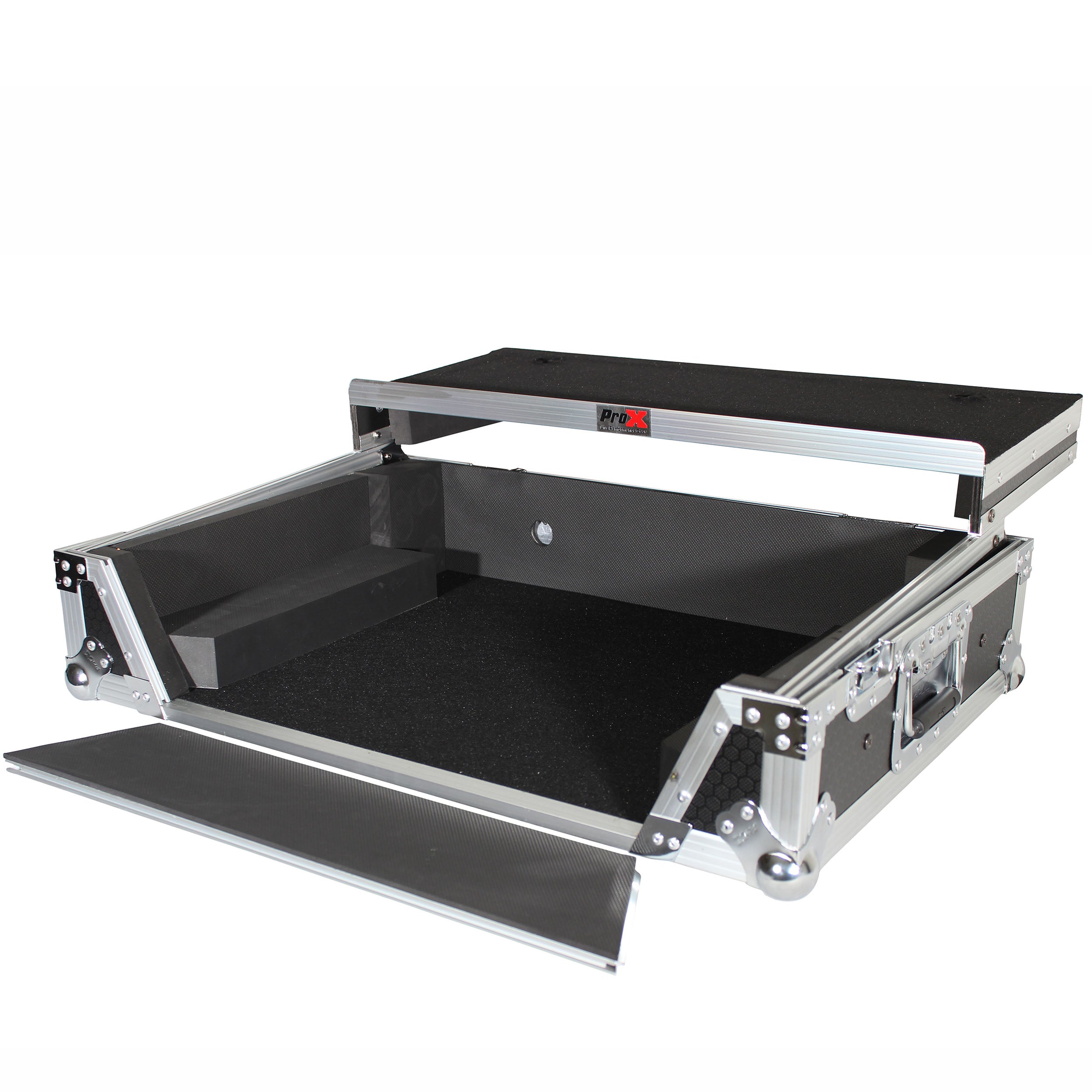 ProX ATA Flight Case For Denon PRIME 2 DJ Controller with Laptop Shelf