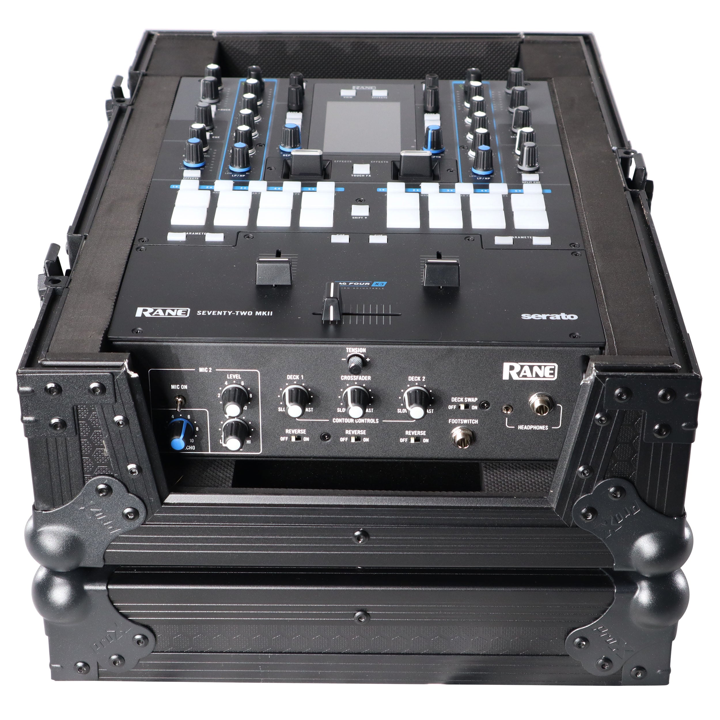 ProX Flight Case for Rane Seventy-Two 72 and Rane Seventy DJ Mixer | Black on Black