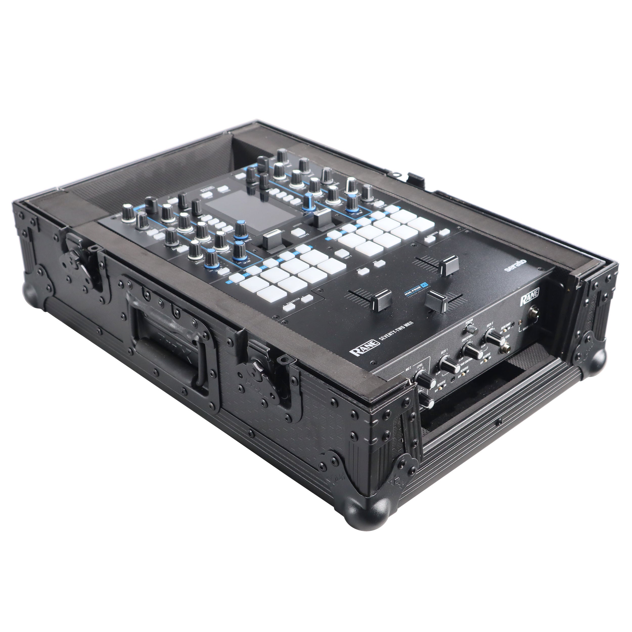ProX Flight Case for Rane Seventy-Two 72 and Rane Seventy DJ Mixer | Black on Black