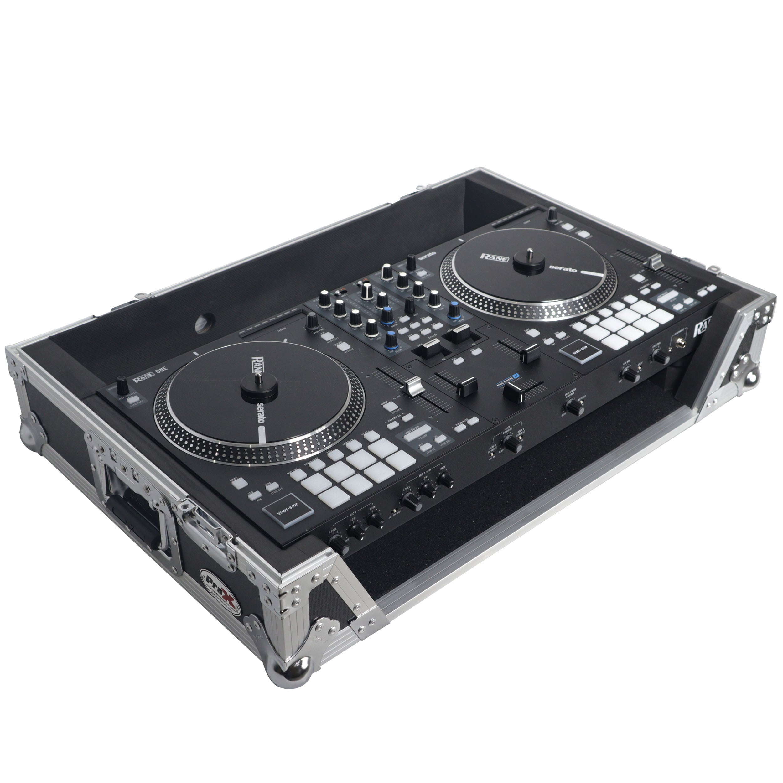 ProX Flight Case For RANE ONE DJ Controller with 1U Rack and Wheels